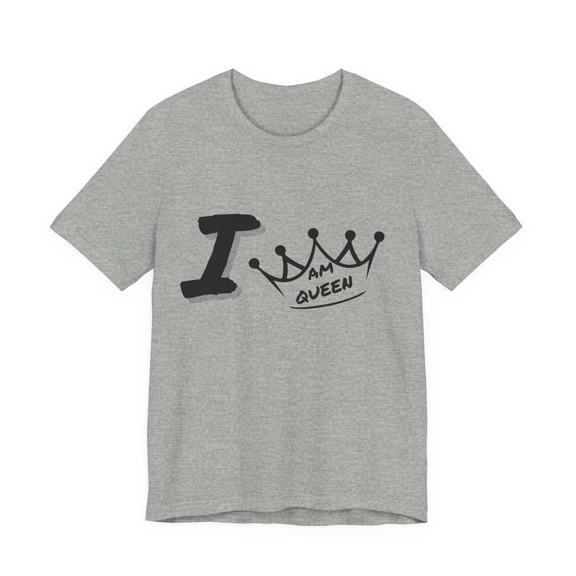 I Am Queen Crown Tee – Bold Empowerment Graphic Shirt Leela's Ink