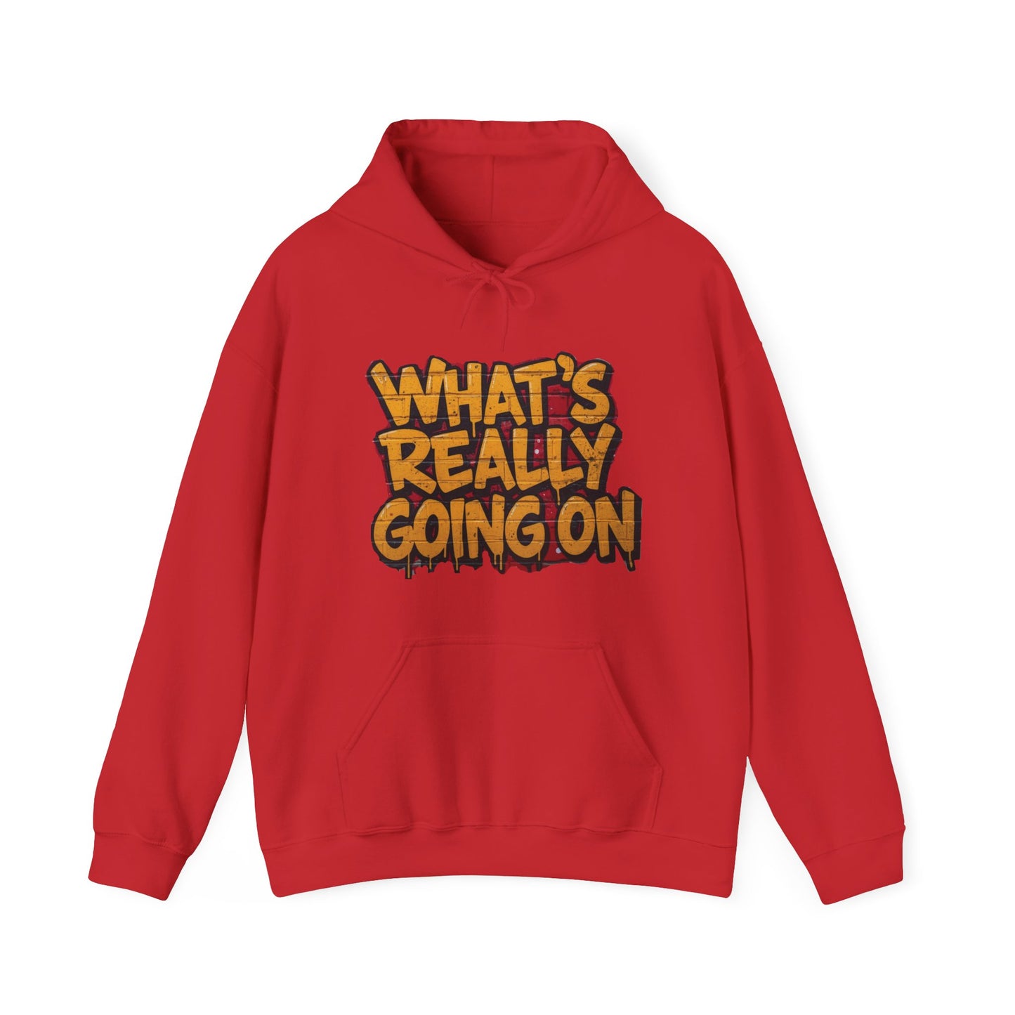 WHAT’S REALLY GOING ON Hoodie — Yellow Graffiti Truthwear