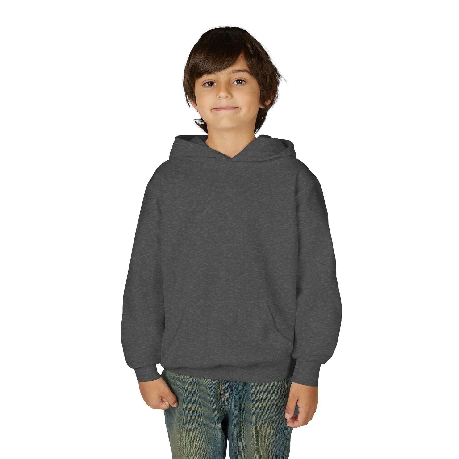 Youth Hoodie — Cute Kid Illustration "What Tha" Graphic Sweatshirt Printify