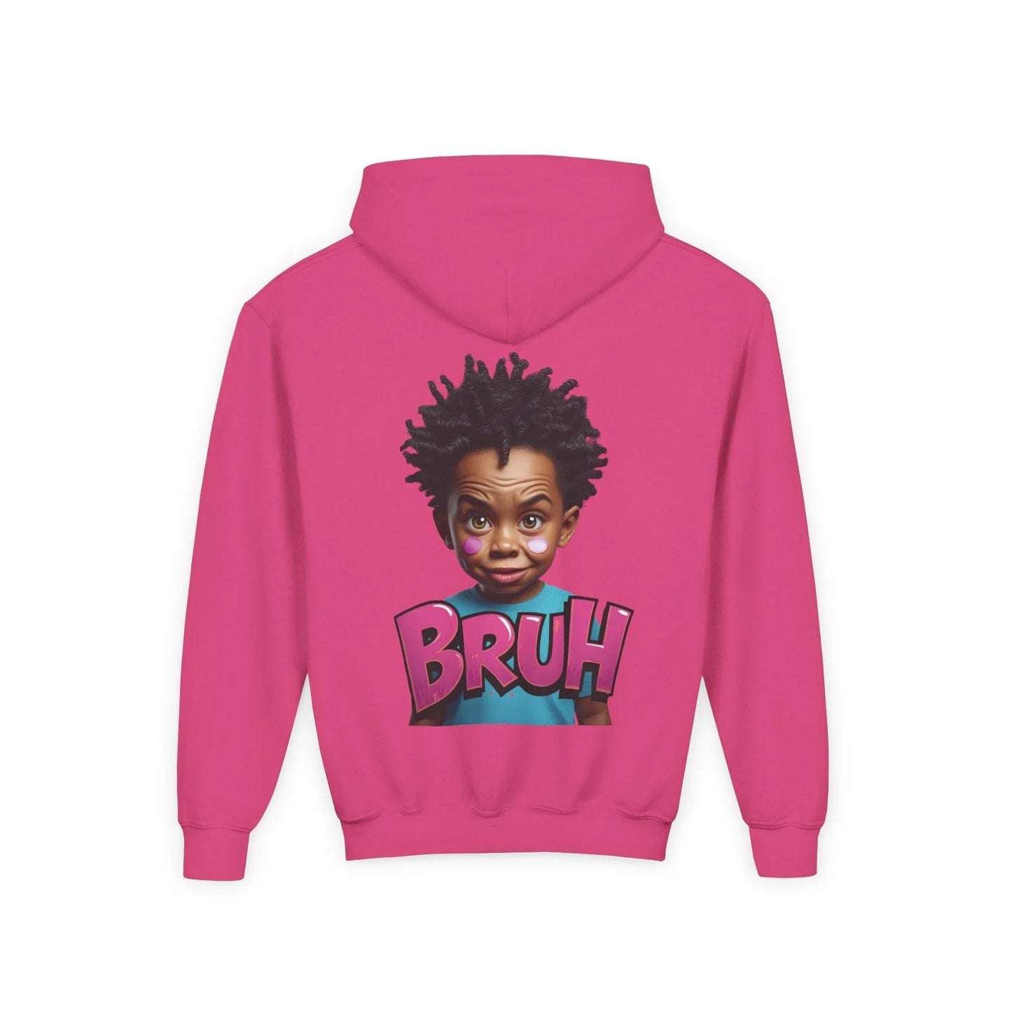 Bruh Kid Graphic Hoodie — Youth Funny Streetwear Pullover Leela's Ink