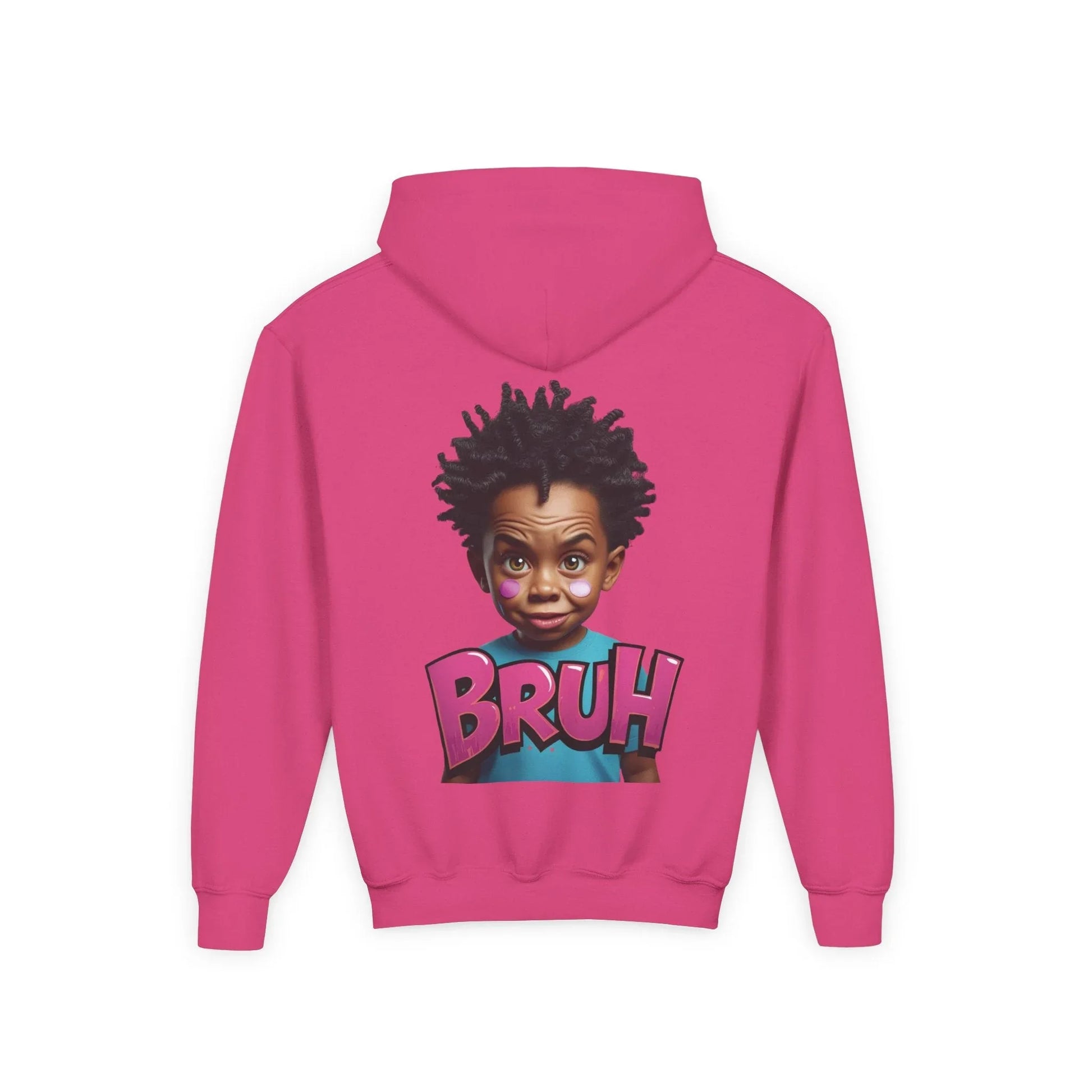 Bruh Kid Graphic Hoodie — Youth Funny Streetwear Pullover Leela's Ink
