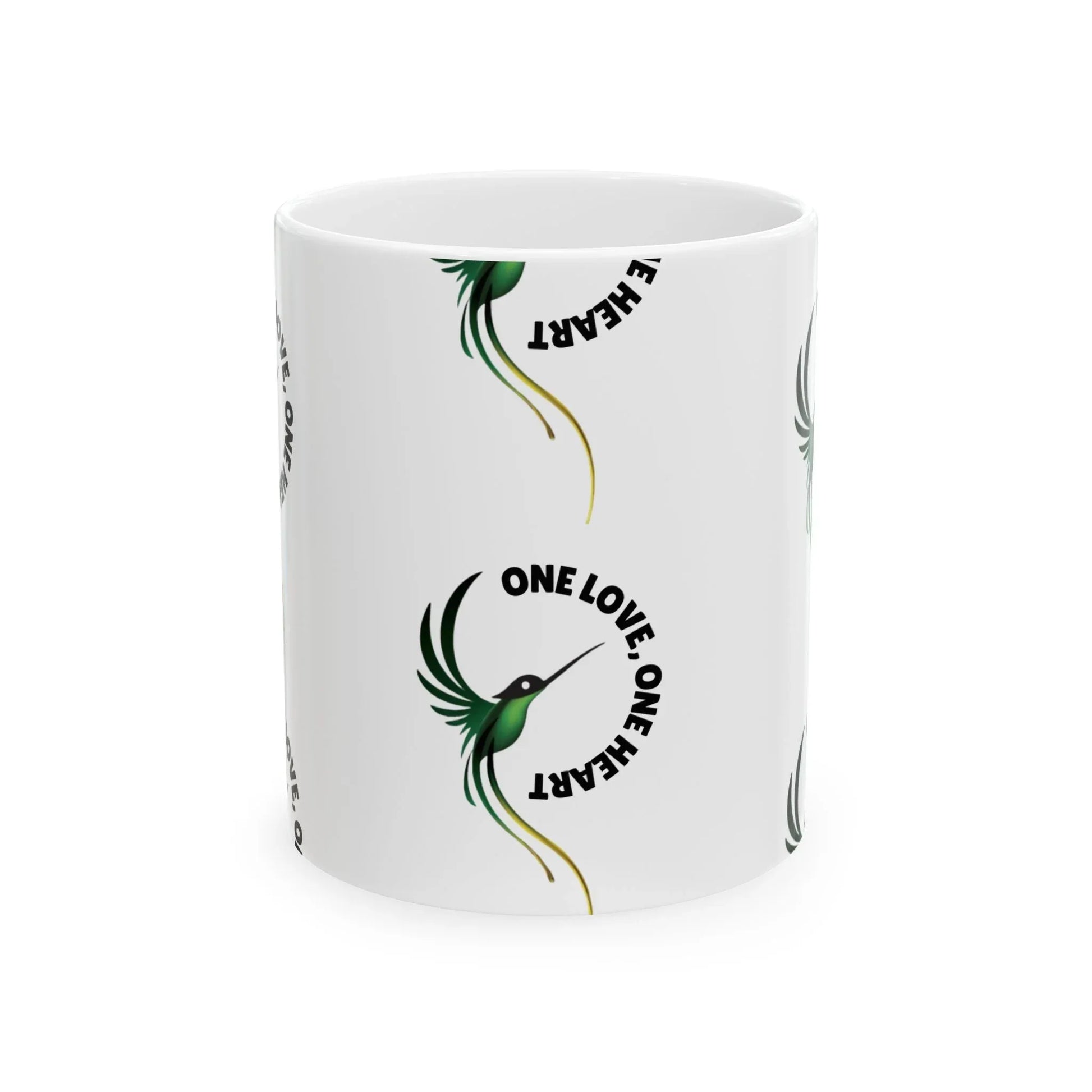 Jamaican Mug — “One Love, One Heart” (11oz) Leela's Ink