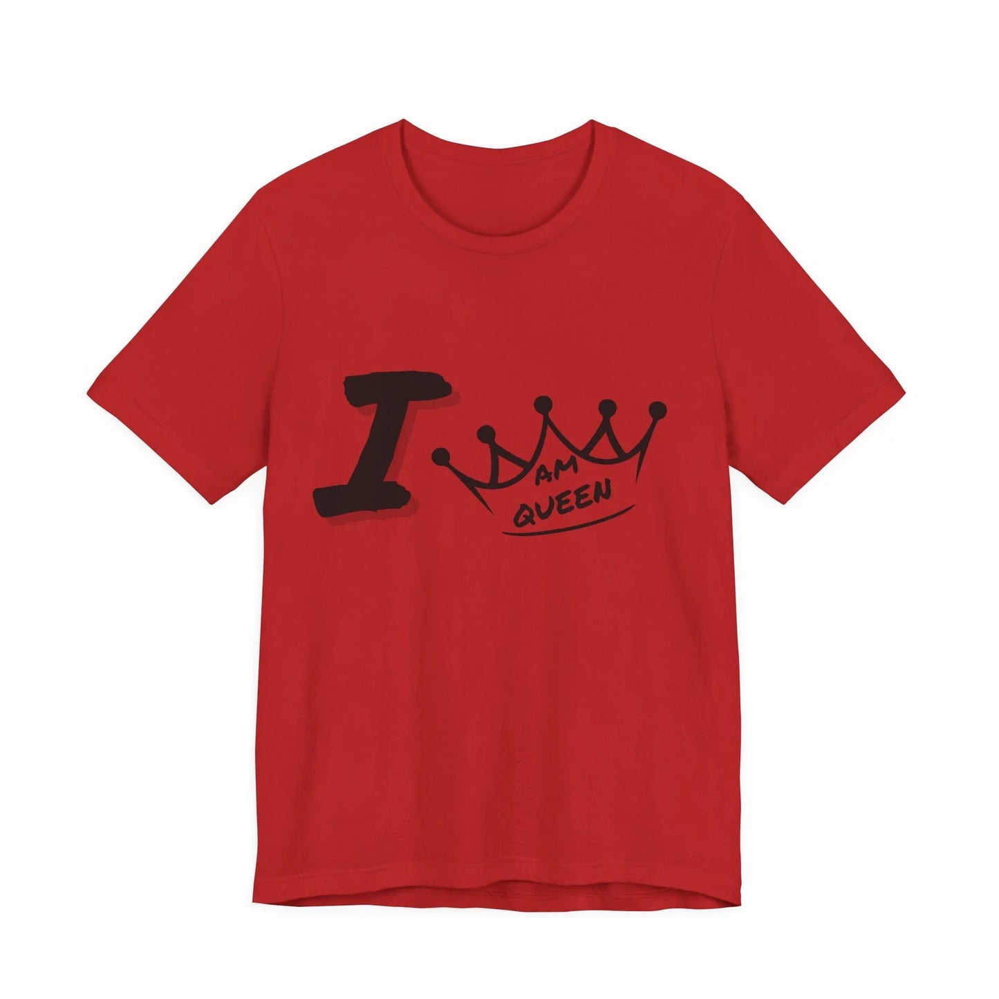 I Am Queen Crown Tee – Bold Empowerment Graphic Shirt Leela's Ink