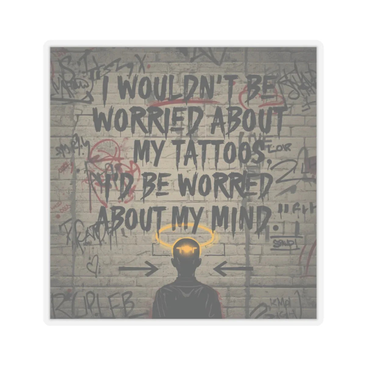 Mind Over Ink Sticker | White Edge Leela's Ink