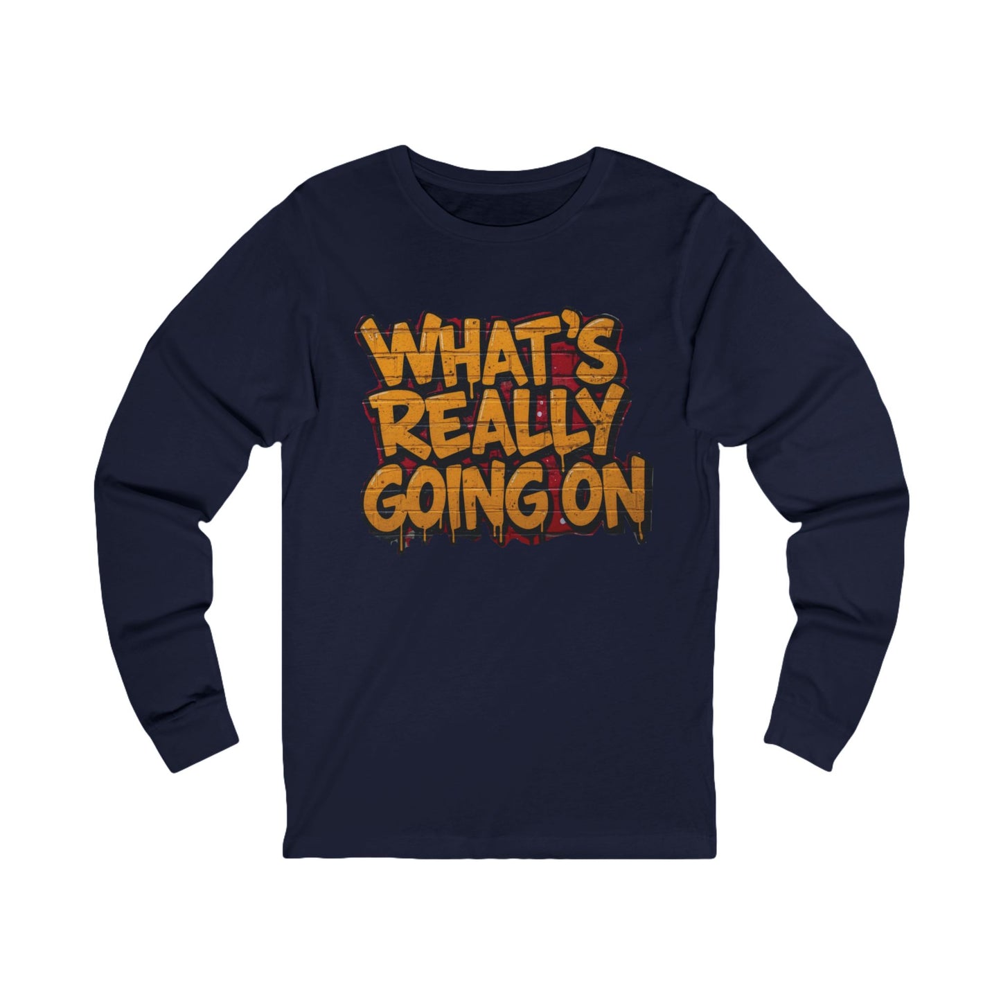 WHAT’S REALLY GOING ON Long Sleeve Tee — Yellow Graffiti Edition