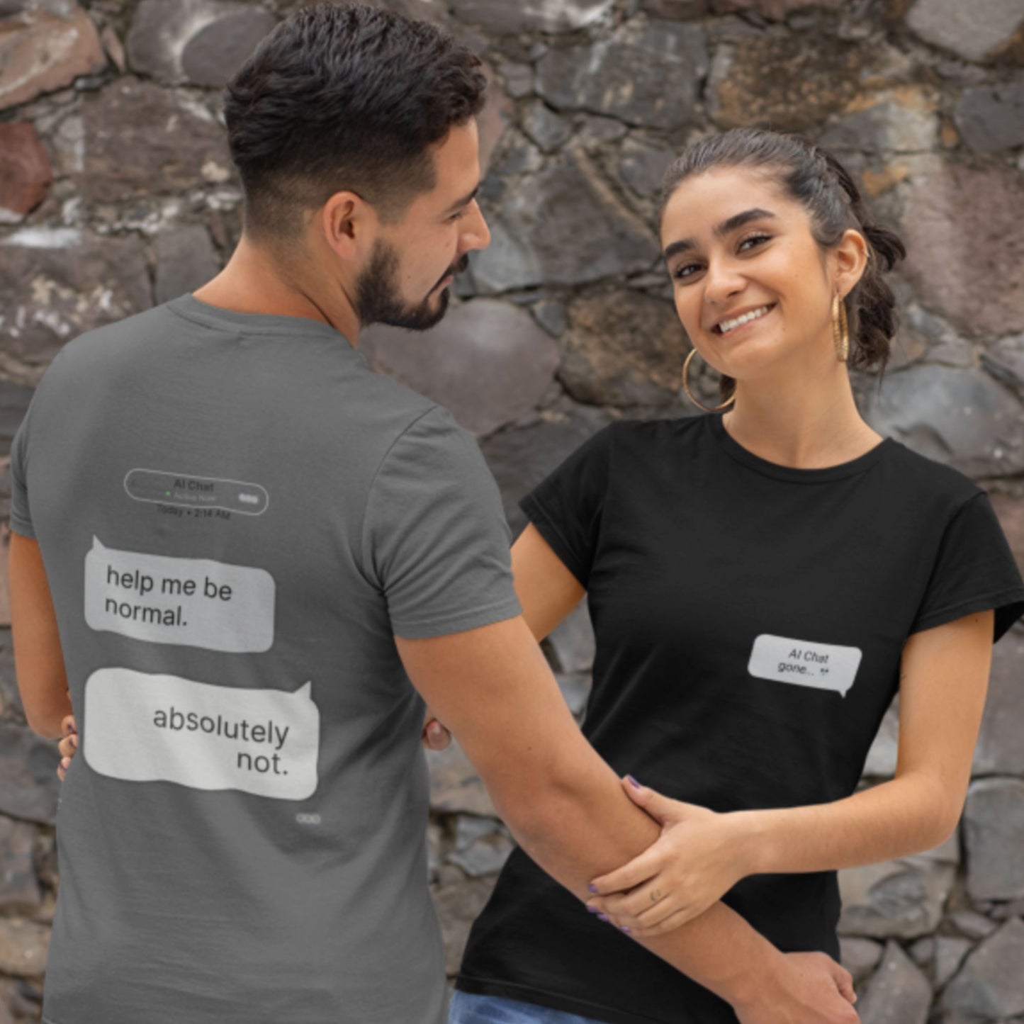 Chat Gone Wild Streetwear Graphic Tee — "help me be normal. absolutely not."