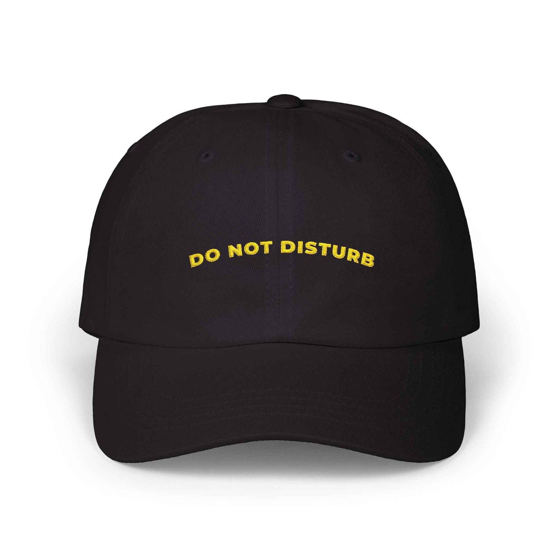 Do Not Disturb Dad Cap — Embroidered Minimalist Hat