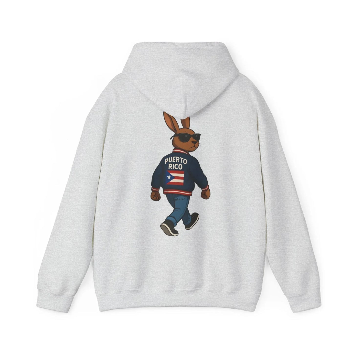 Puerto Rico Bunny Hoodie — Cool Cartoon Puerto Rican Flag Sweatshirt Printify