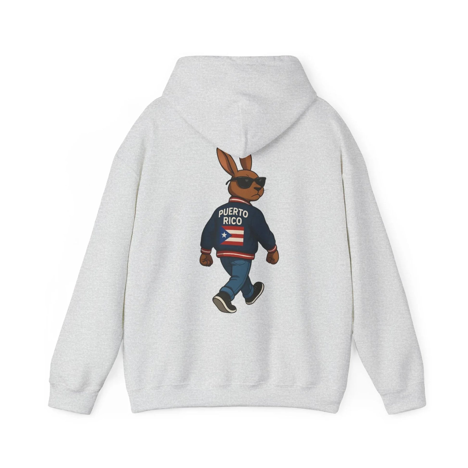Puerto Rico Bunny Hoodie — Cool Cartoon Puerto Rican Flag Sweatshirt Printify