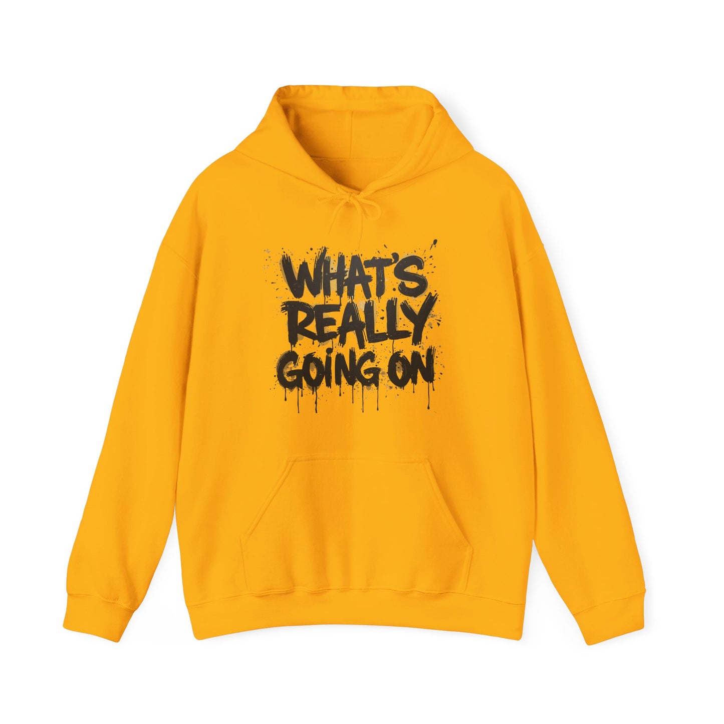 WHAT’S REALLY GOING ON Gold-Drip Hoodie — Truthwear Edition