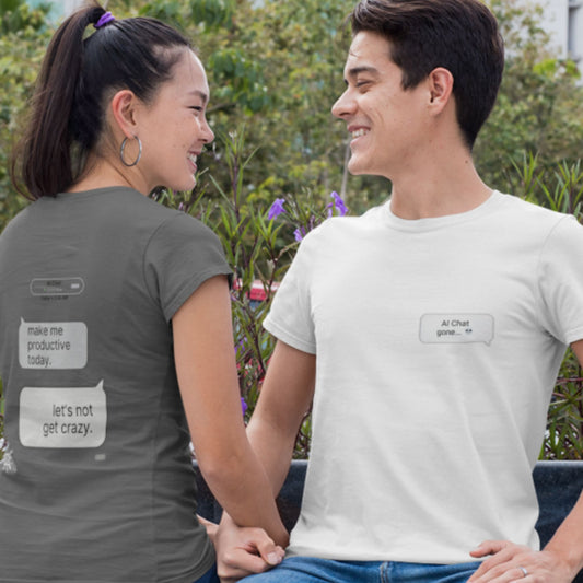 Chat Gone Wild Streetwear Graphic Tee — "make me productive today. let's not get crazy."