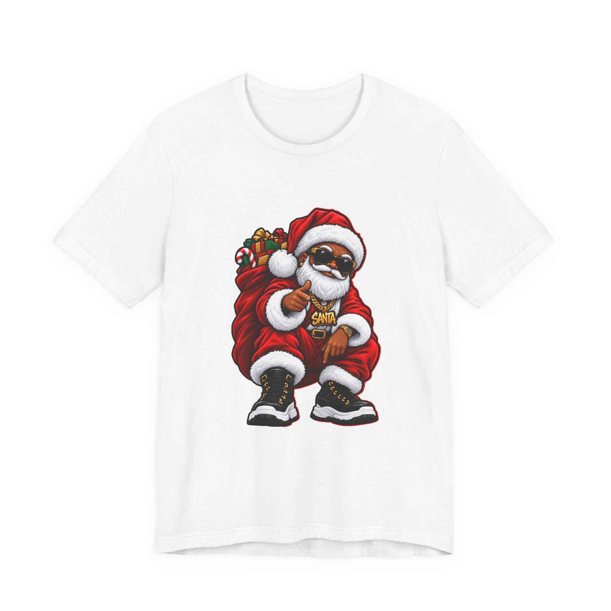 Santa Streetwear Christmas Graphic T-Shirt