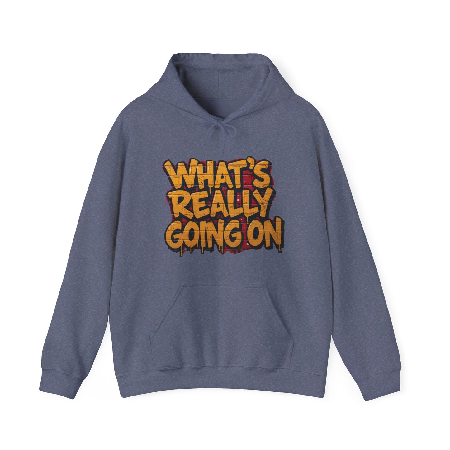 WHAT’S REALLY GOING ON Hoodie — Yellow Graffiti Truthwear