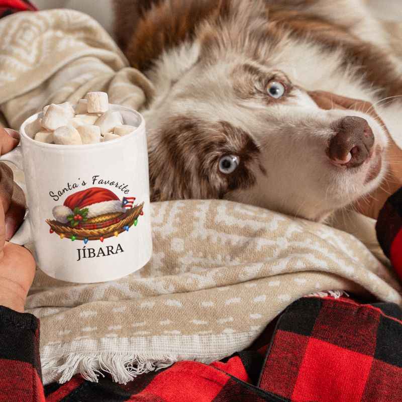 “Santa’s Favorite Jíbara” Puerto Rican Christmas Mug – 11 oz