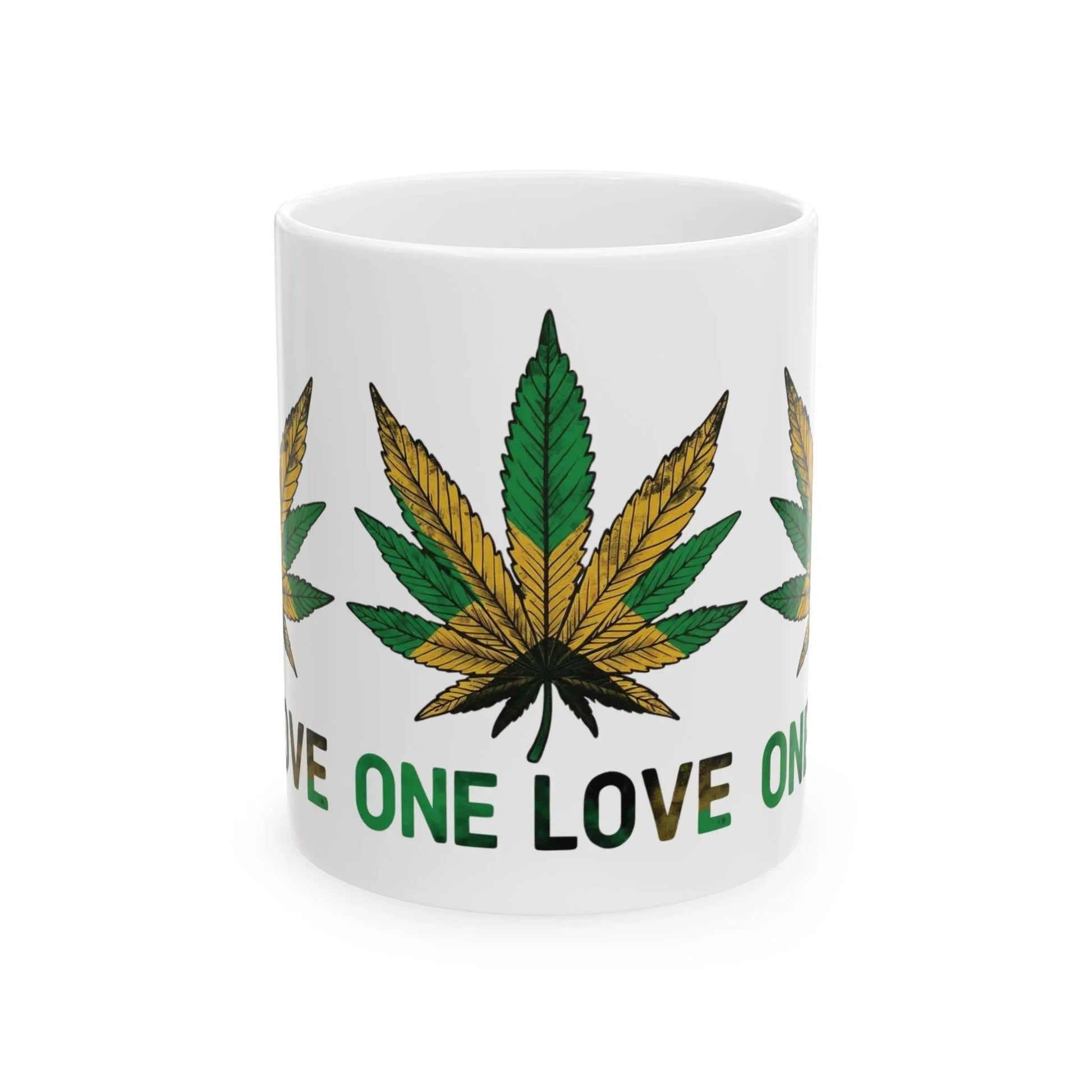 One Love Mug — Gradient Leaf Unity Drinkware (11oz) Leela's Ink