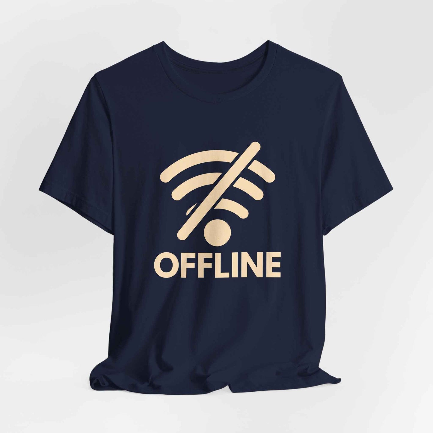 OFFLINE Graphic Tee | Digital Detox T-Shirt | Funny WiFi Shirt | Unisex Travel Tee | Gift for Traveler