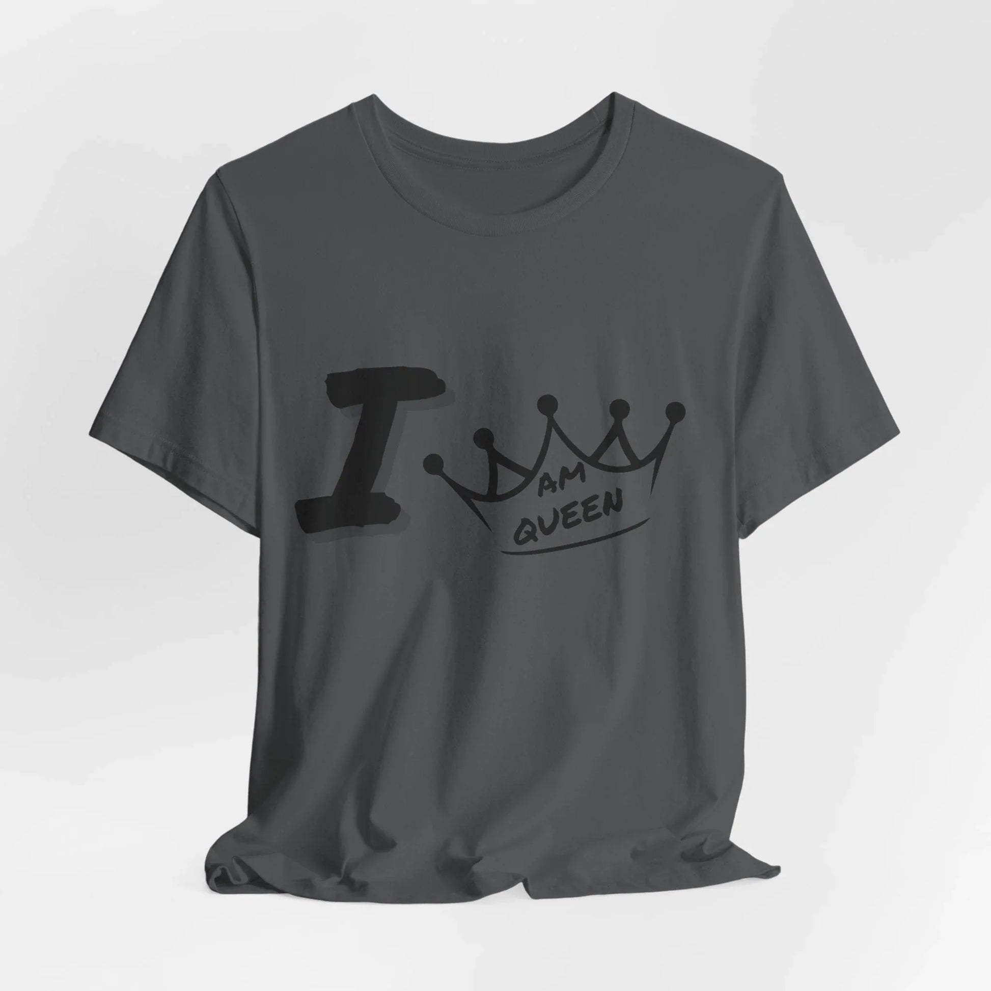 I Am Queen Crown Tee – Bold Empowerment Graphic Shirt Leela's Ink