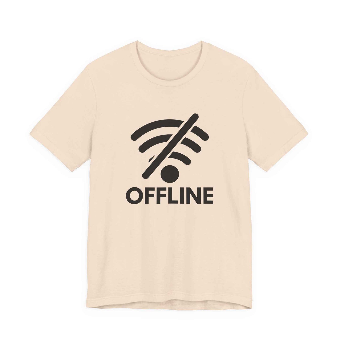 OFFLINE Graphic Tee | Digital Detox T-Shirt | Funny WiFi Shirt | Unisex Travel Tee | Gift for Traveler