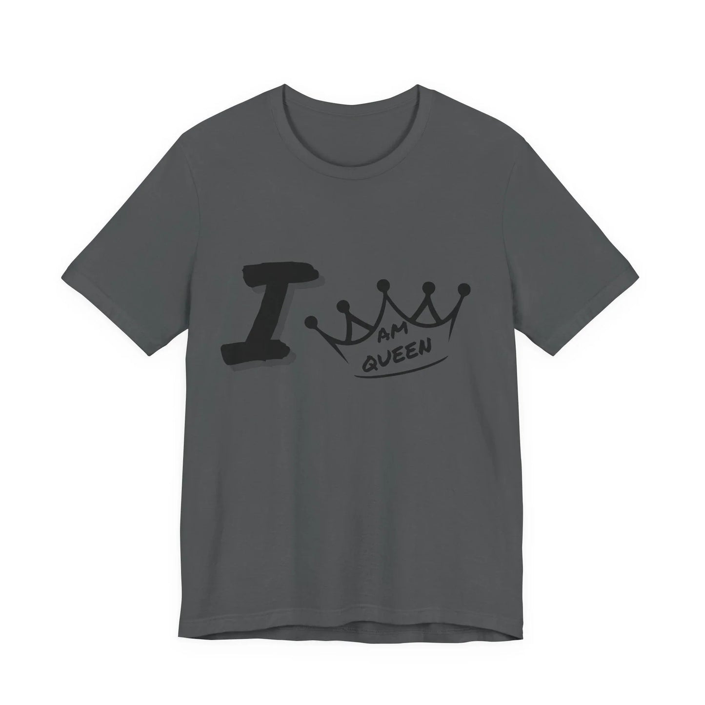 I Am Queen Crown Tee – Bold Empowerment Graphic Shirt Leela's Ink