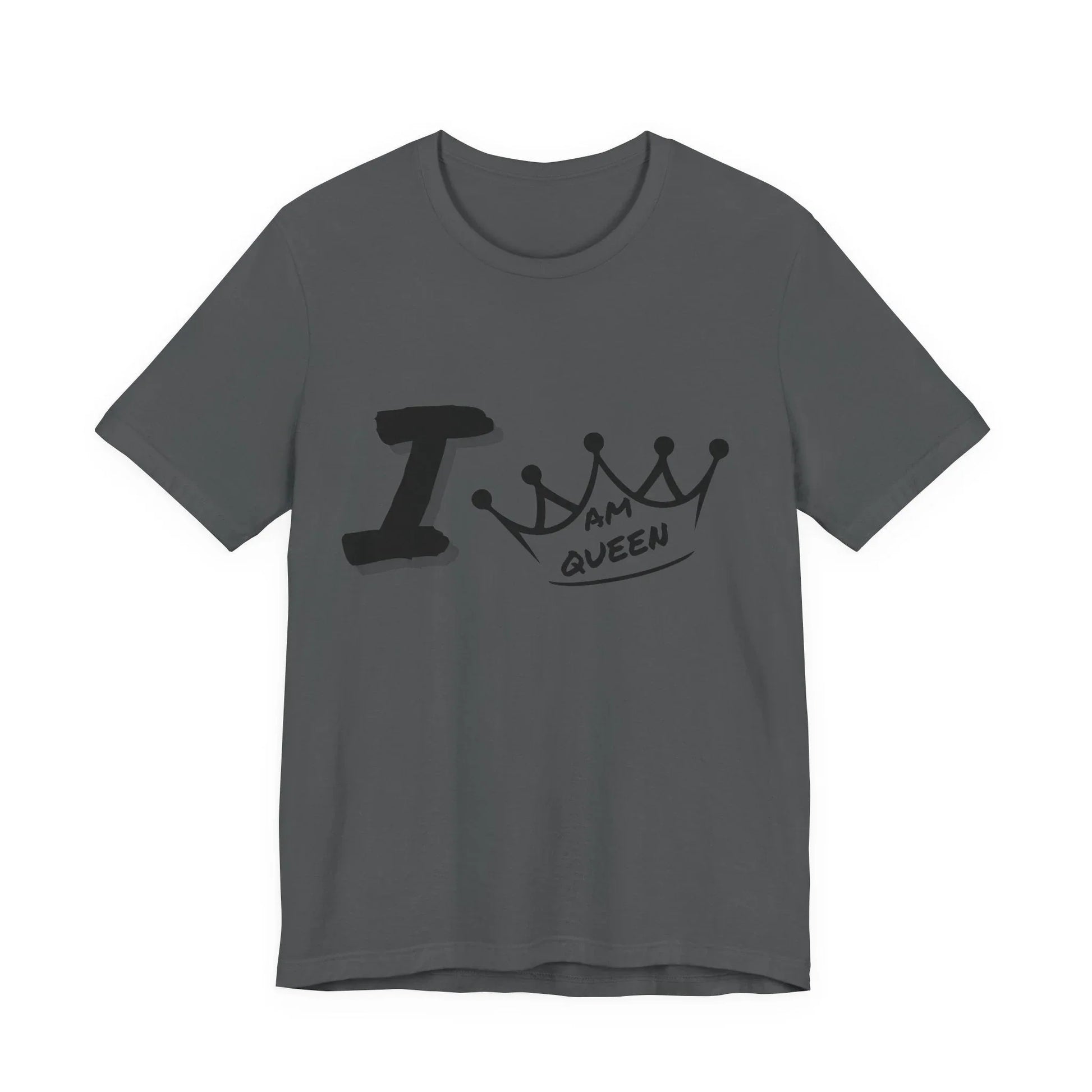 I Am Queen Crown Tee – Bold Empowerment Graphic Shirt Leela's Ink