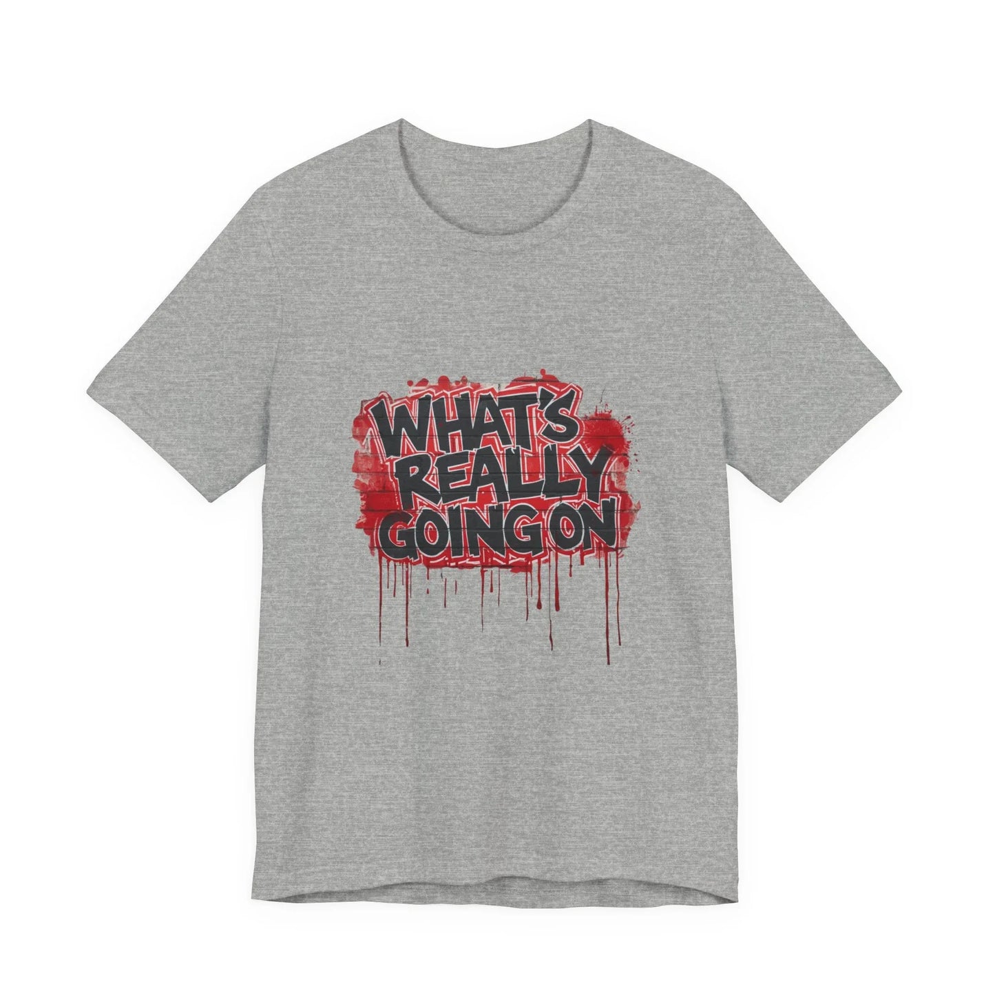 What's Really Going On Graphic Tee – Brick Wall Graffiti Streetwear | Leela's Ink

