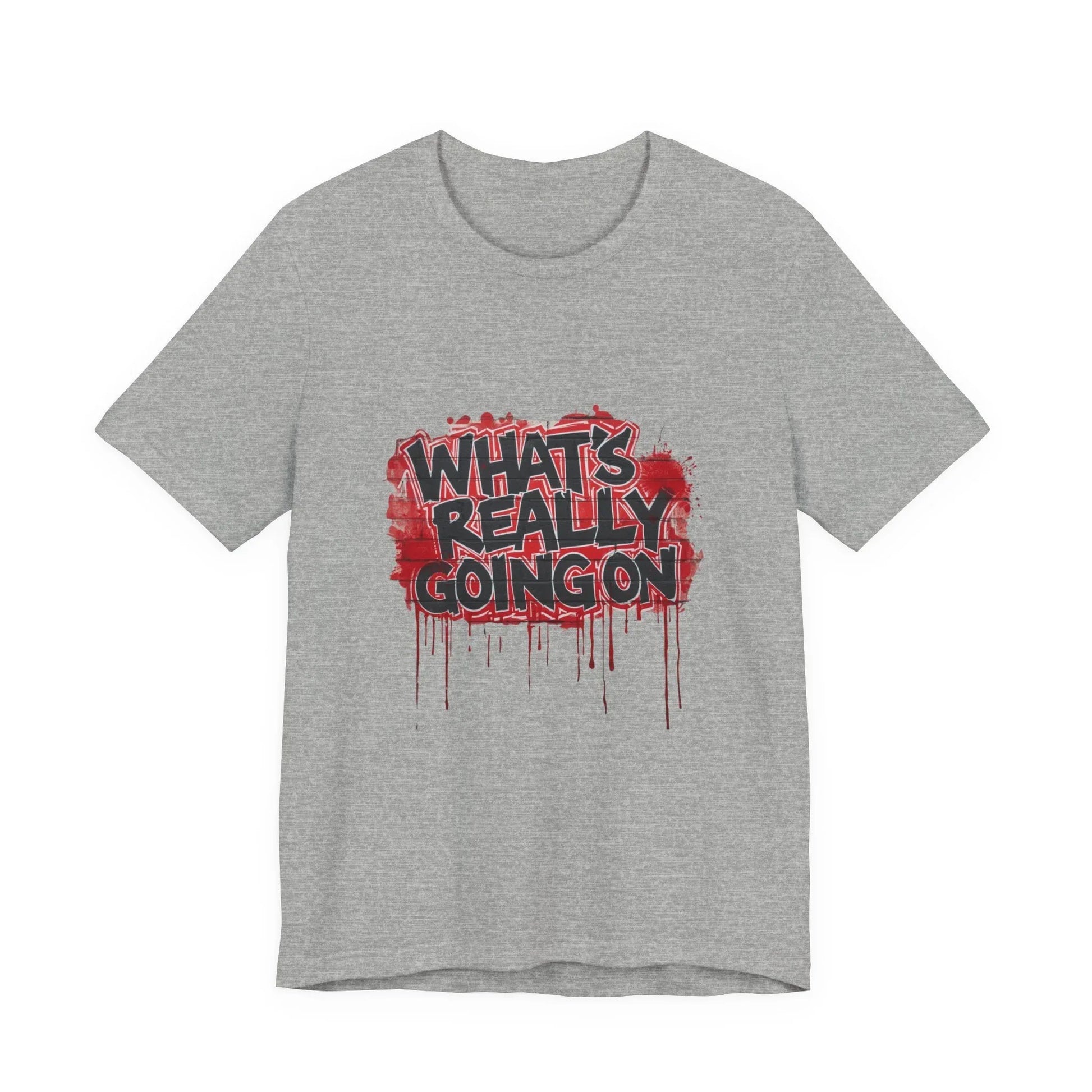 What's Really Going On Graphic Tee – Brick Wall Graffiti Streetwear | Leela's Ink

