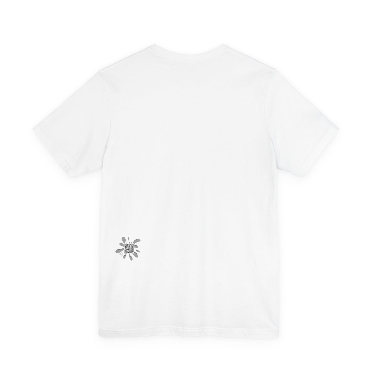 Back of First Gen Squad graduation tee showing lower back emblem detail — urban streetwear graphic tee made-to-order