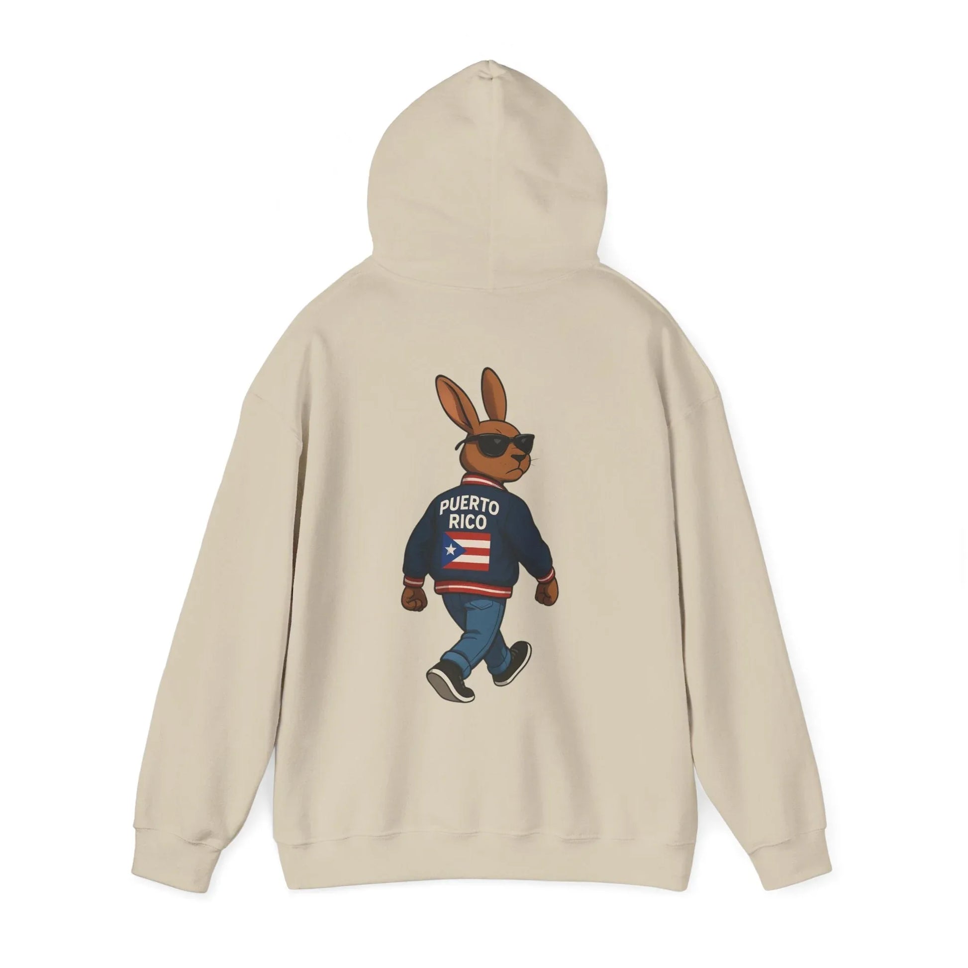Puerto Rico Bunny Hoodie — Cool Cartoon Puerto Rican Flag Sweatshirt Printify