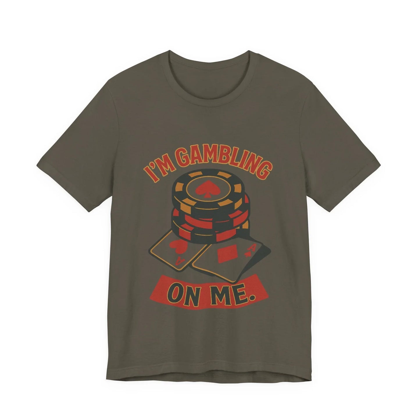 I'm Gambling on Me Tee — Crowned Ace Back Print Leela's Ink