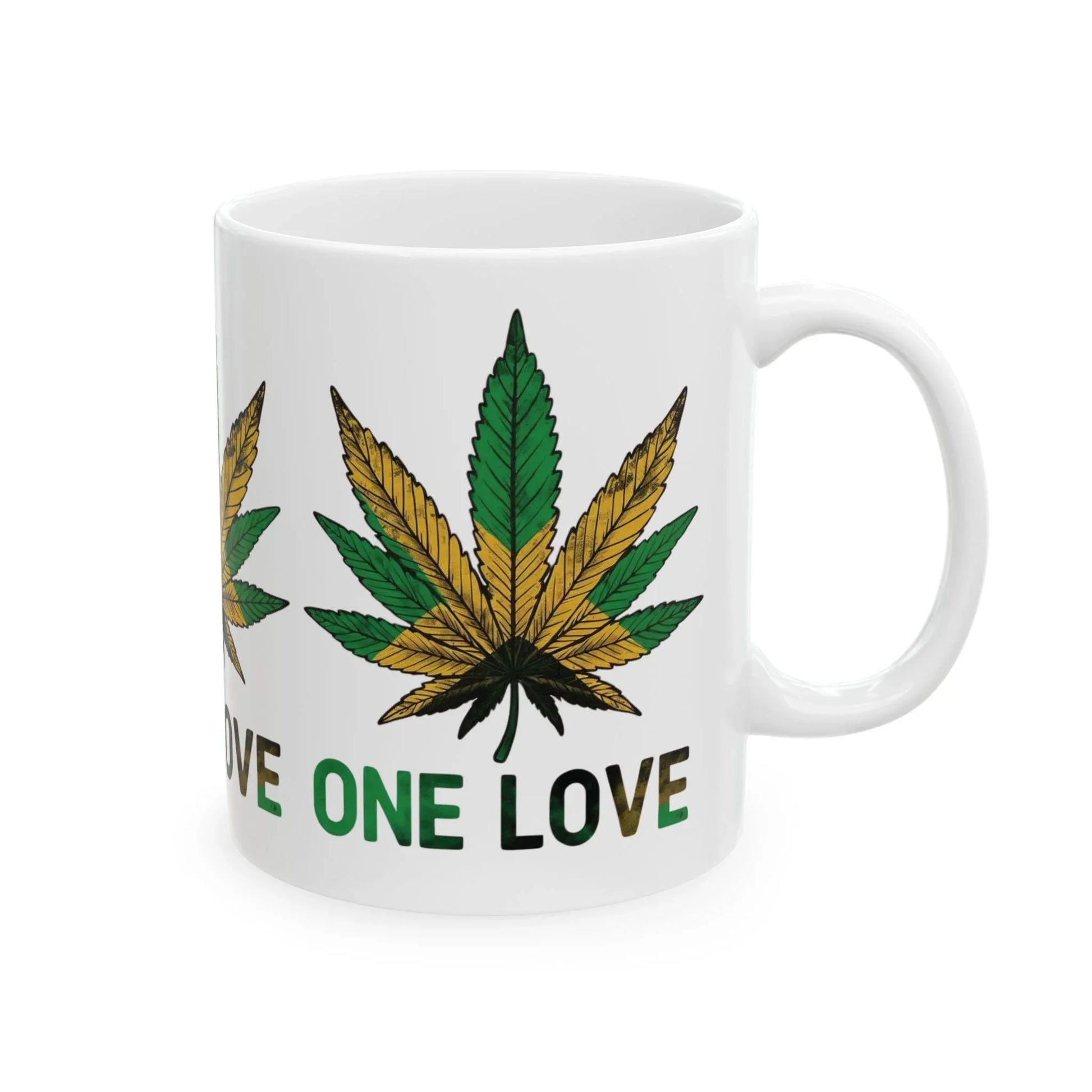 One Love Mug — Gradient Leaf Unity Drinkware (11oz) Leela's Ink