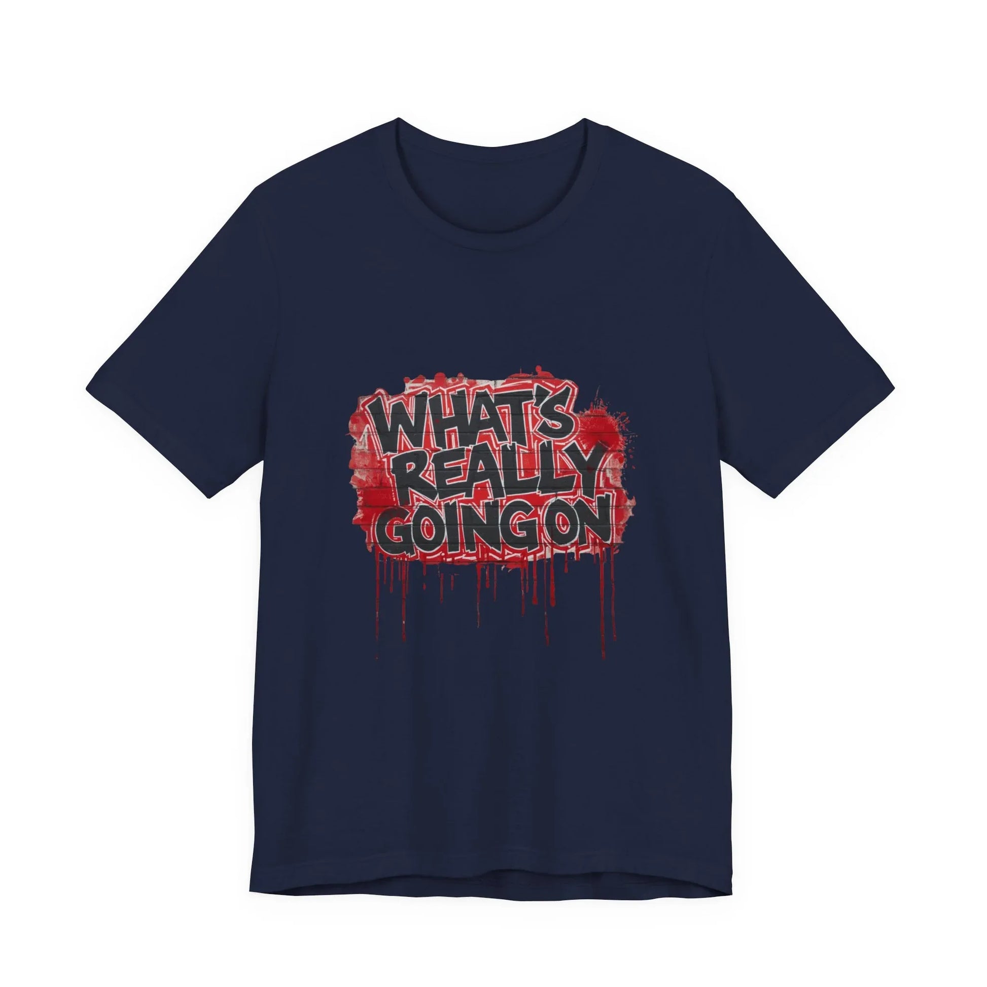 What's Really Going On Graphic Tee – Brick Wall Graffiti Streetwear | Leela's Ink

