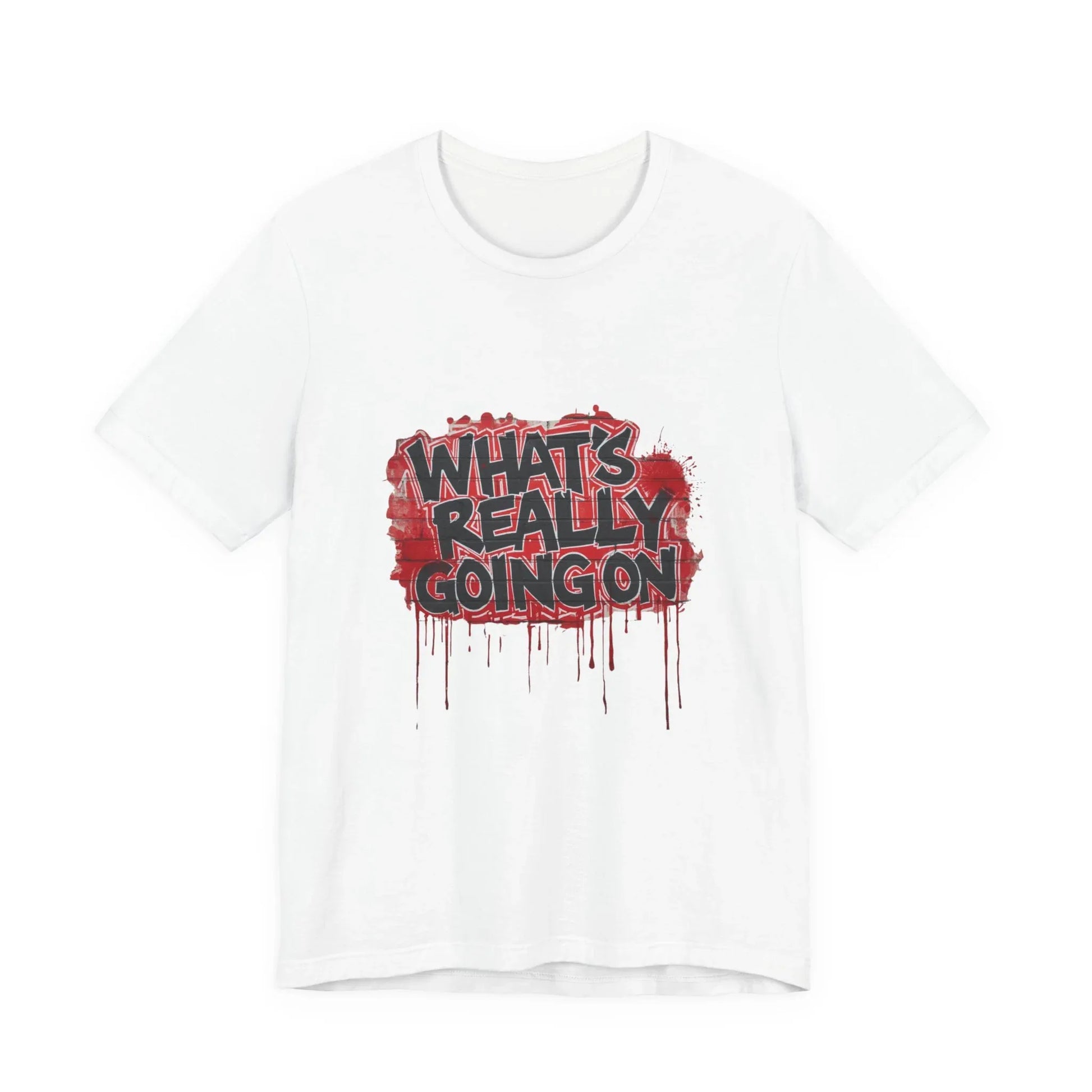 What's Really Going On Graphic Tee – Brick Wall Graffiti Streetwear | Leela's Ink

