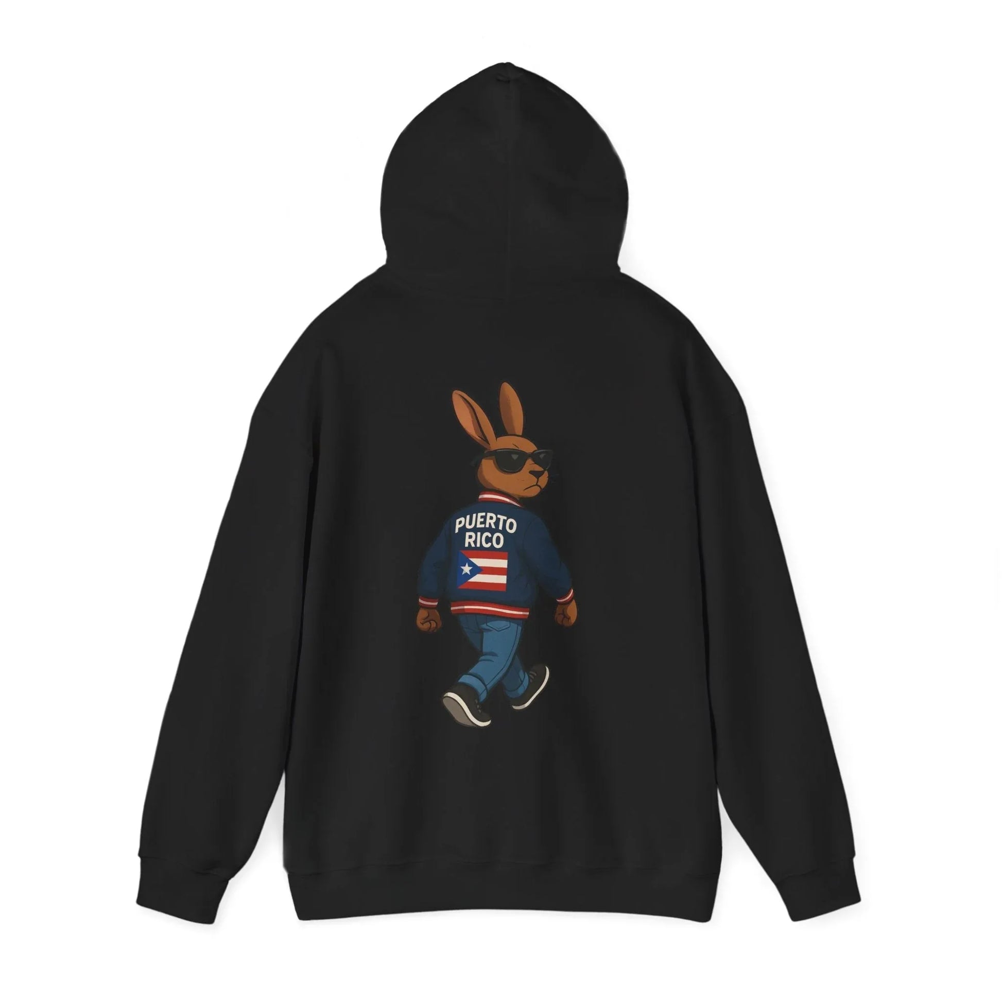 Puerto Rico Bunny Hoodie — Cool Cartoon Puerto Rican Flag Sweatshirt Printify