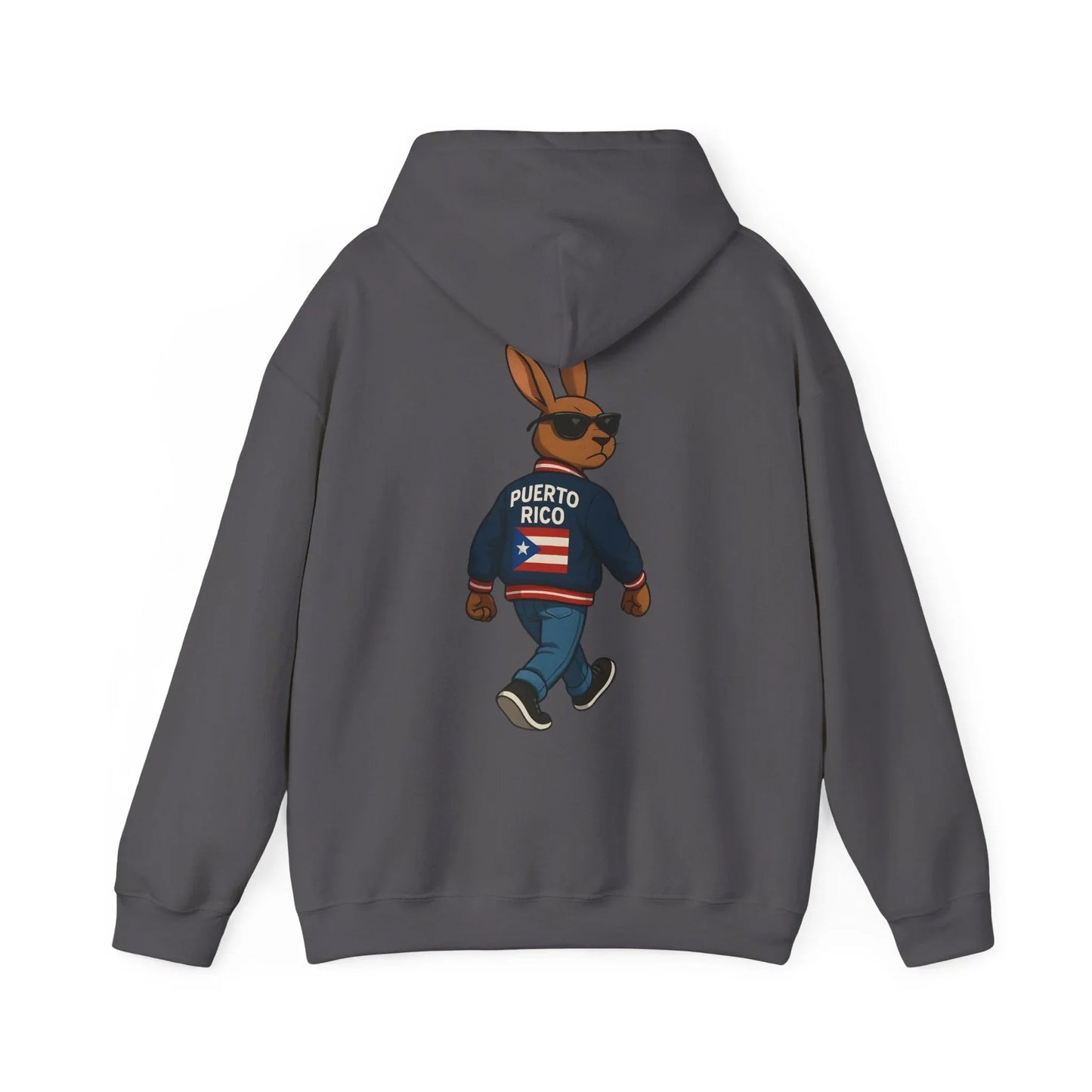 Puerto Rico Bunny Hoodie — Cool Cartoon Puerto Rican Flag Sweatshirt Printify