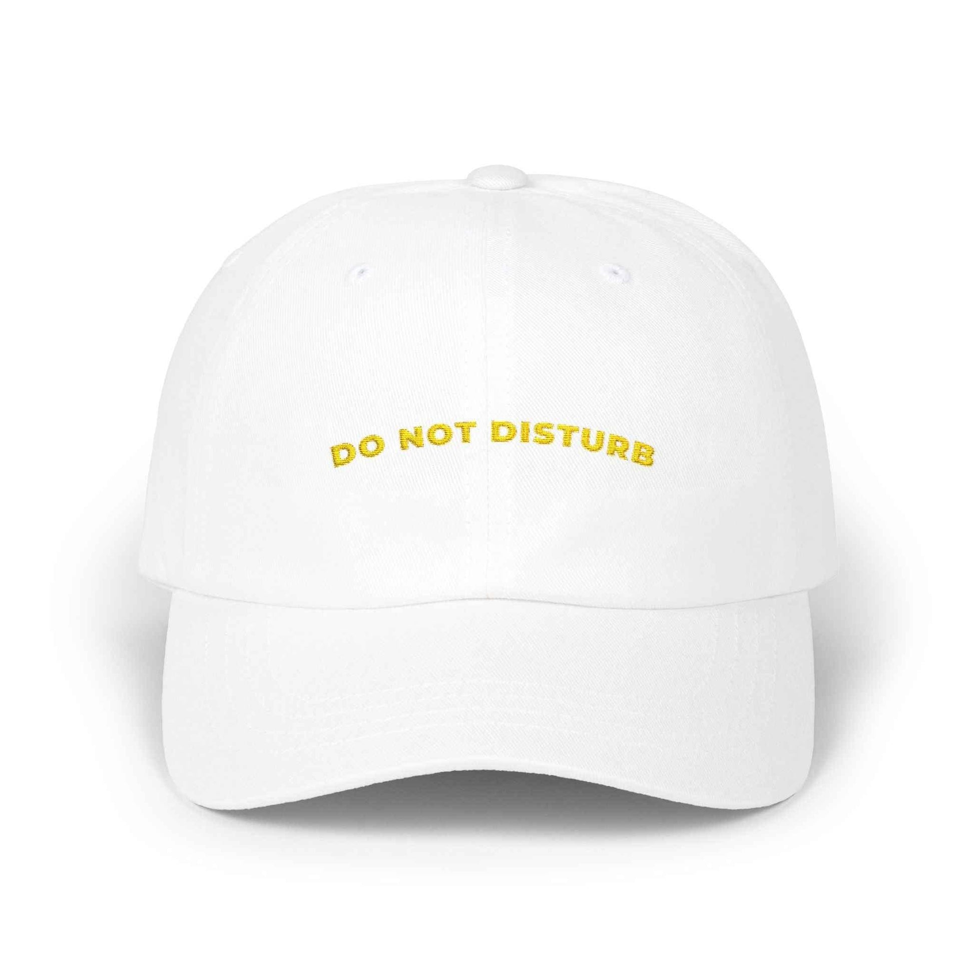 Do Not Disturb Dad Cap — Embroidered Minimalist Hat