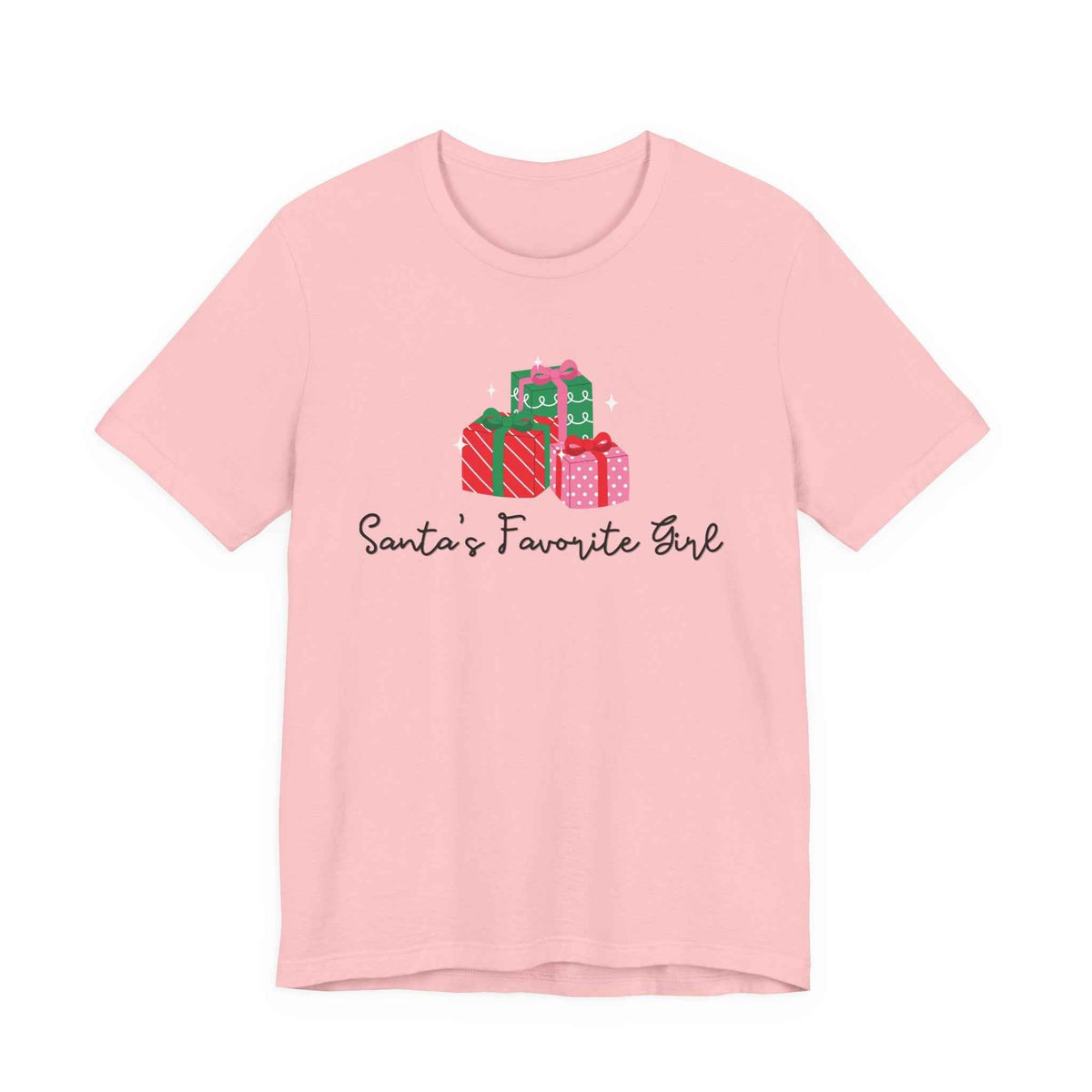 Santa's Favorite Girl T-Shirt - Christmas Presents Holiday Tee