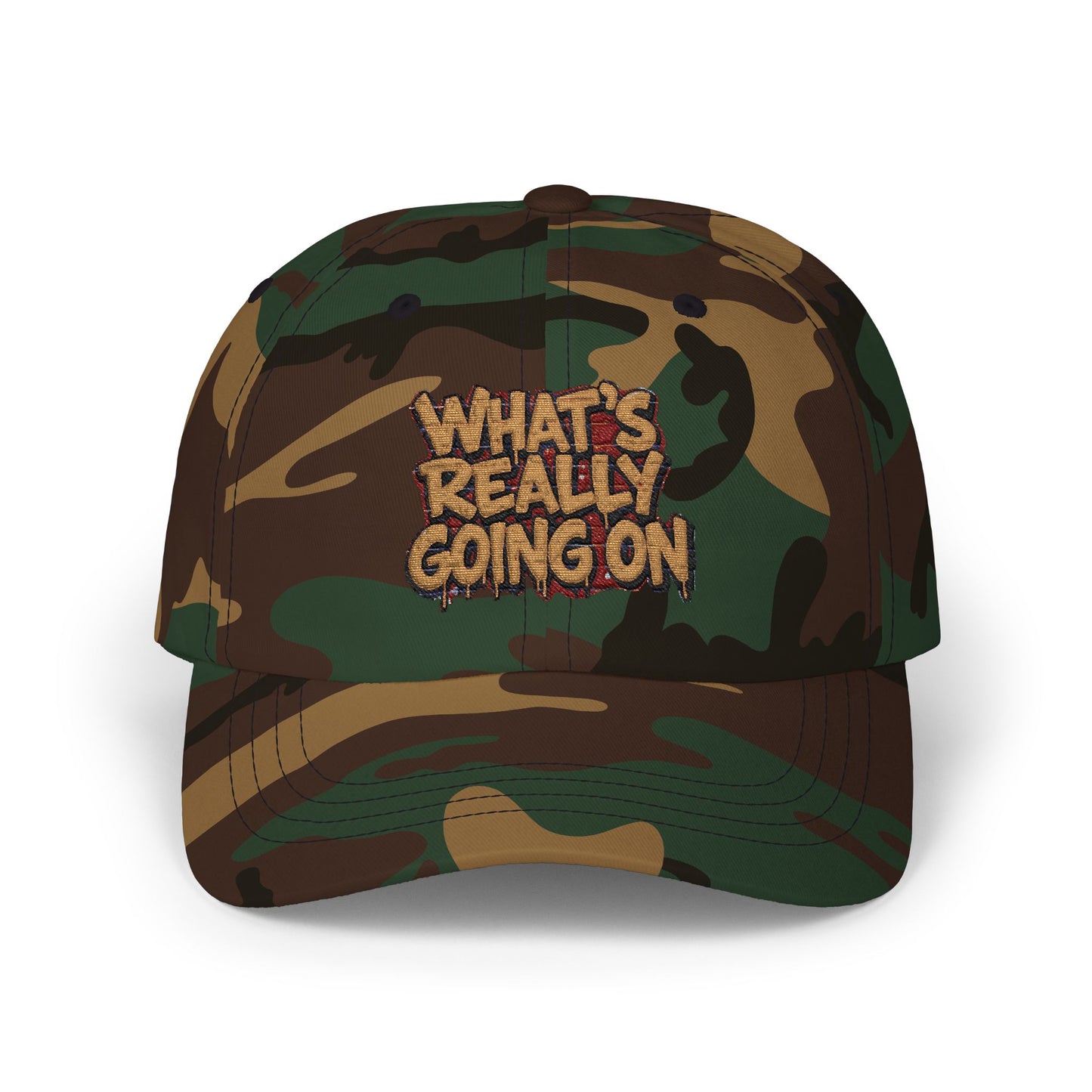 WHAT’S REALLY GOING ON Graffiti Cap — Yellow Drip Edition
