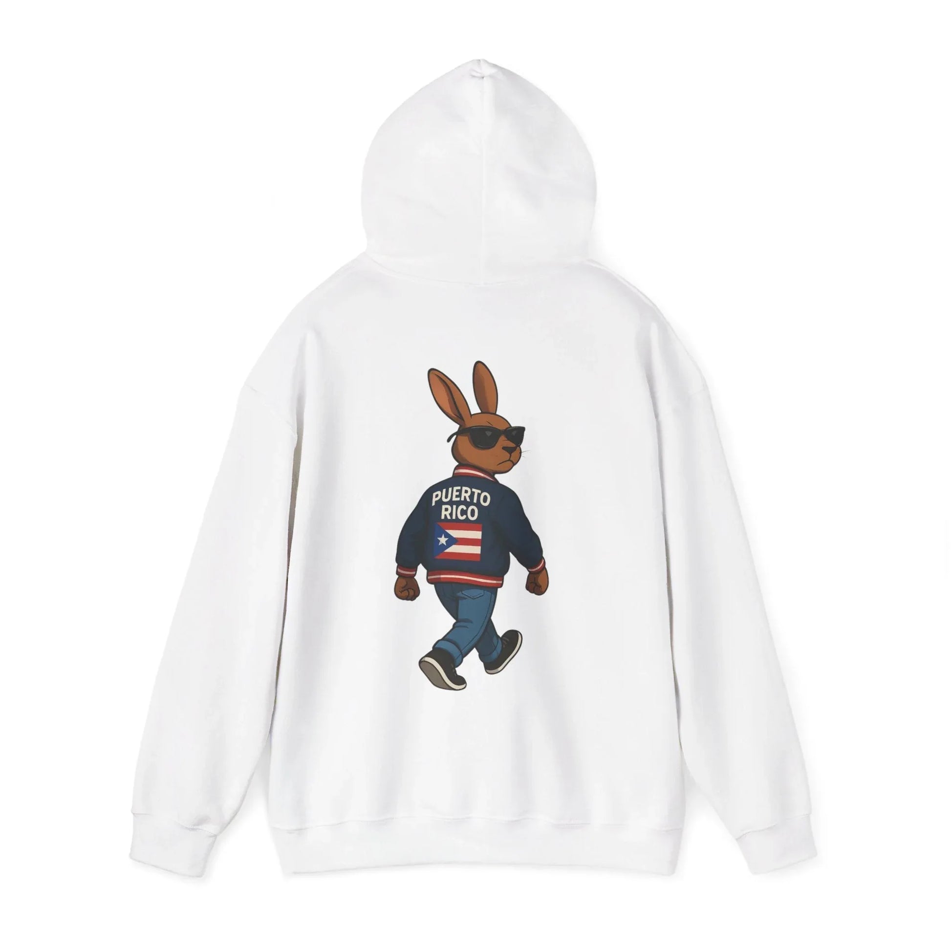 Puerto Rico Bunny Hoodie — Cool Cartoon Puerto Rican Flag Sweatshirt Printify