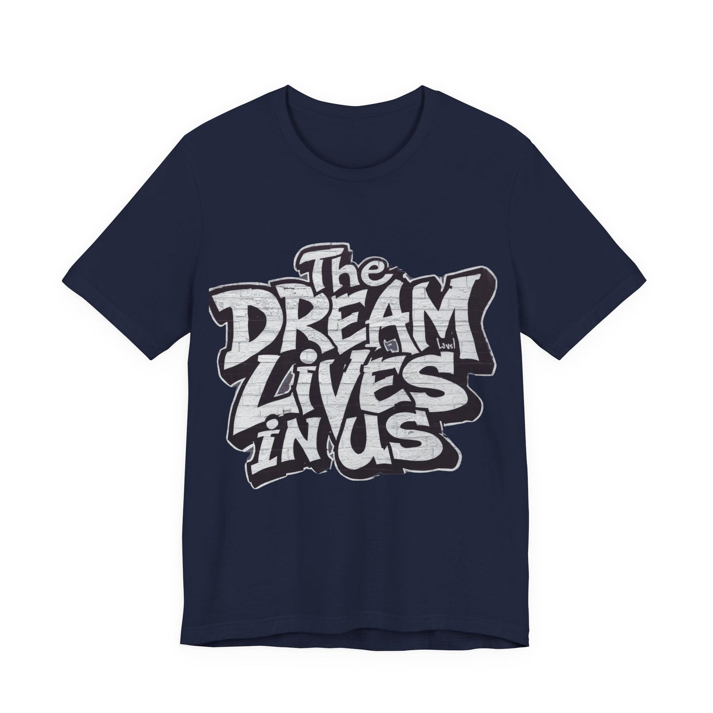 The Dream Lives In Us” Black & White Minimalist T‑Shirt