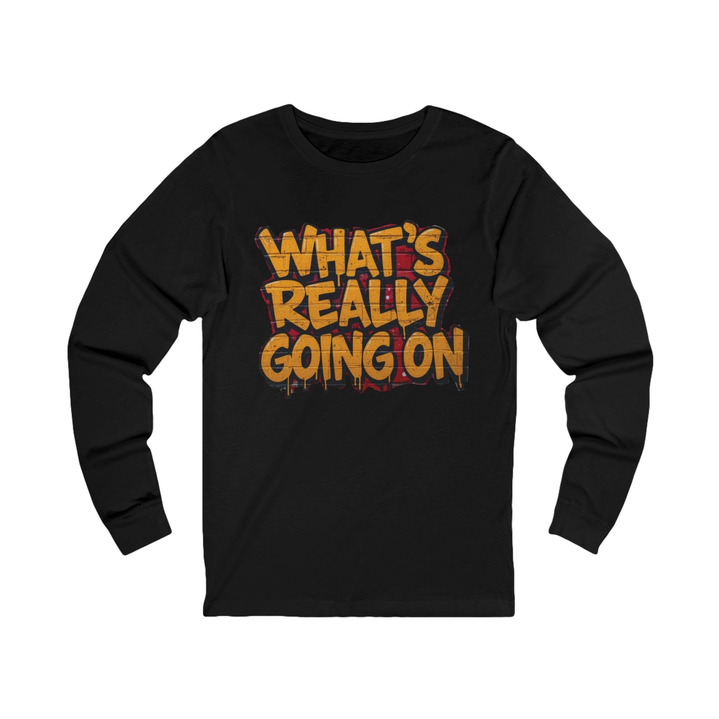 WHAT’S REALLY GOING ON Long Sleeve Tee — Yellow Graffiti Edition