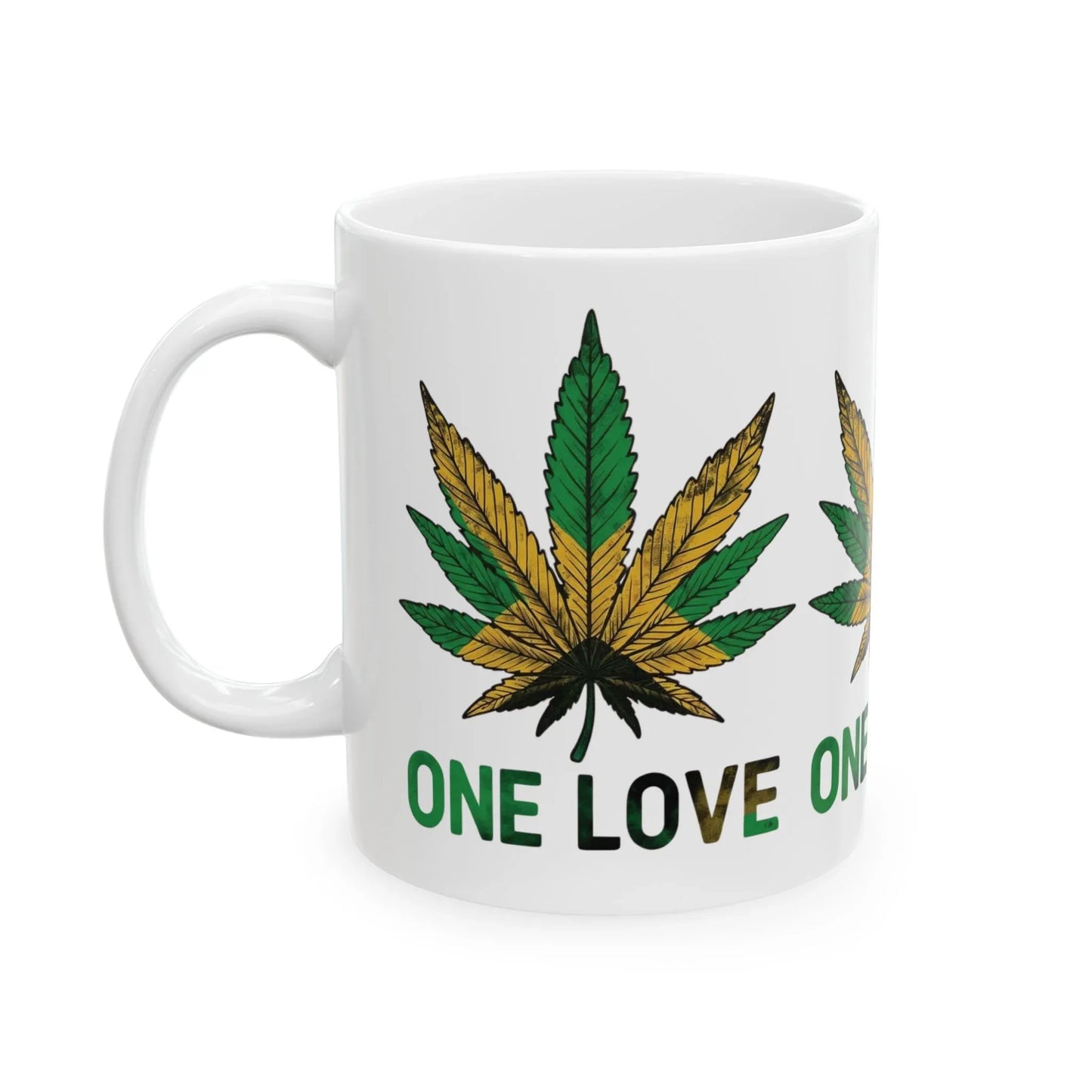 One Love Mug — Gradient Leaf Unity Drinkware (11oz) Leela's Ink
