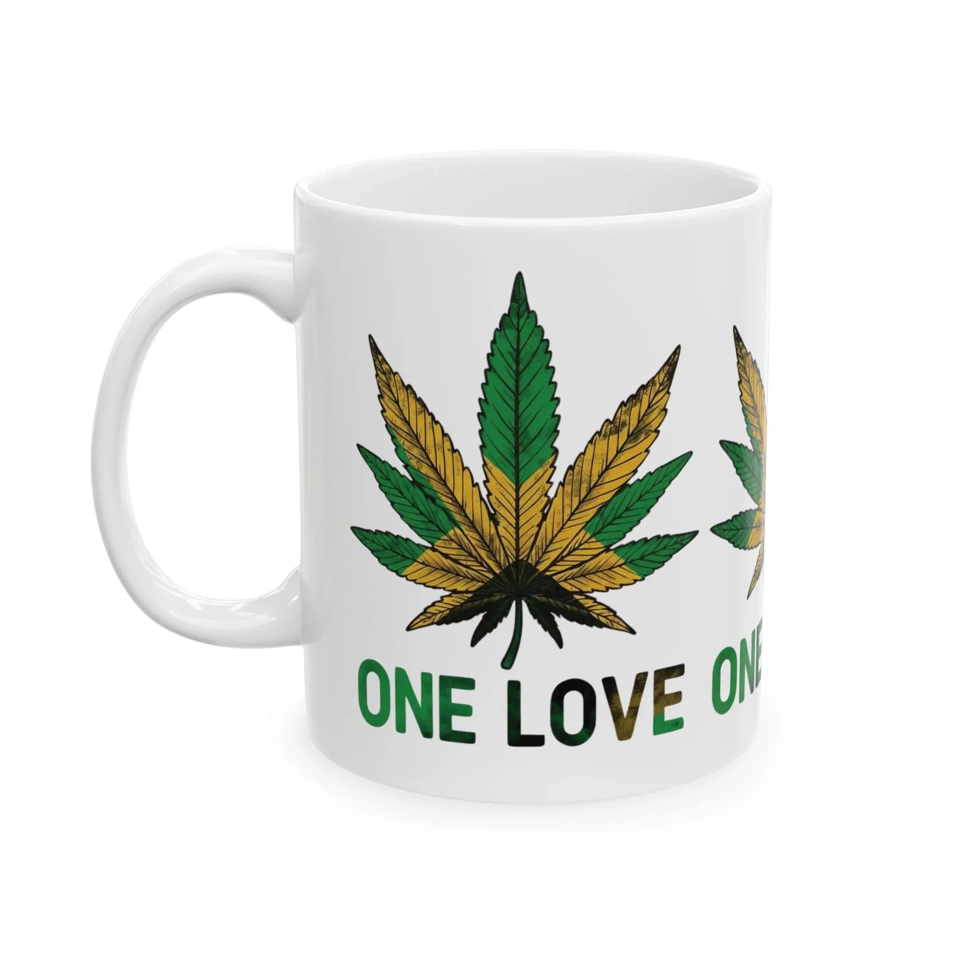 One Love Mug — Gradient Leaf Unity Drinkware (11oz) Leela's Ink