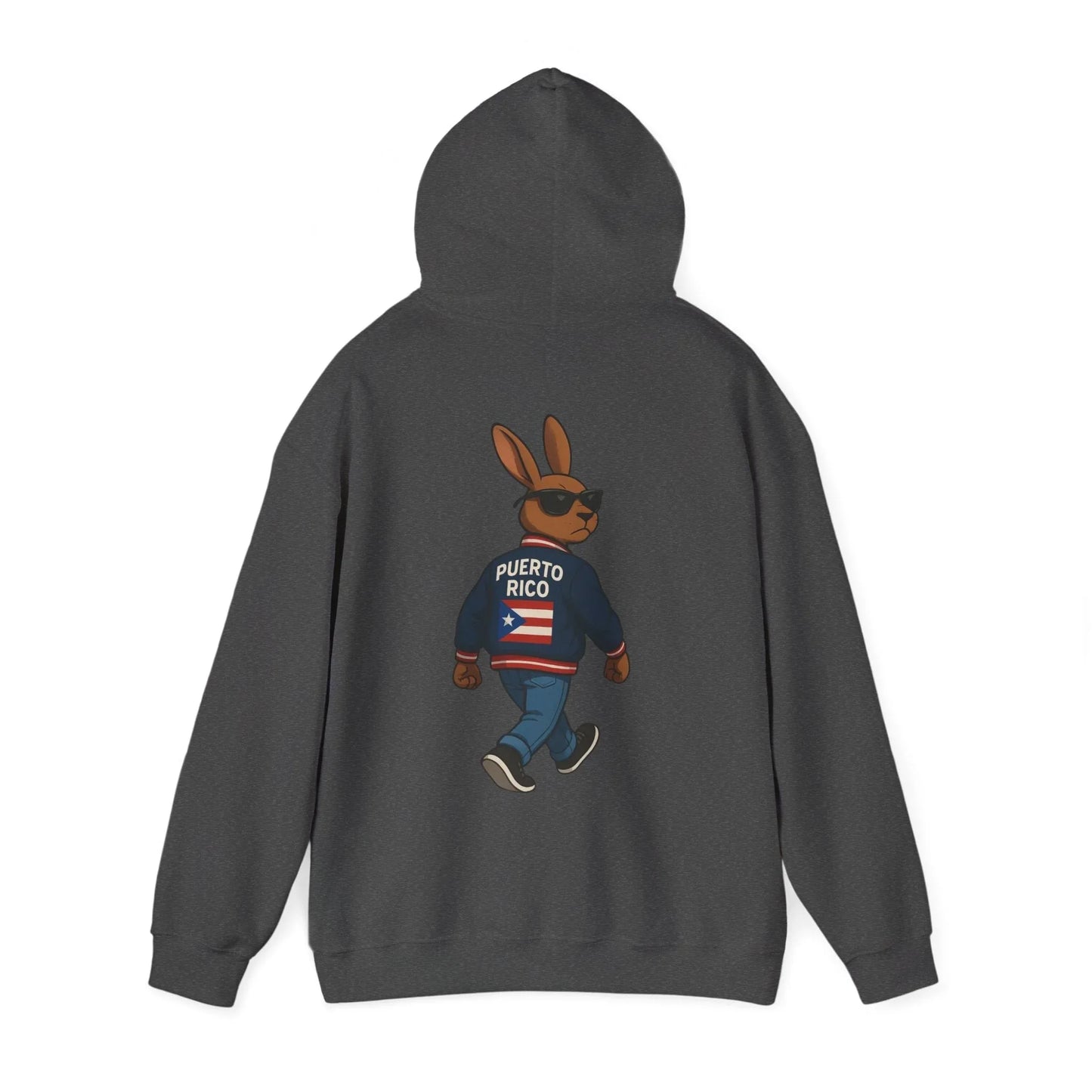 Puerto Rico Bunny Hoodie — Cool Cartoon Puerto Rican Flag Sweatshirt Printify