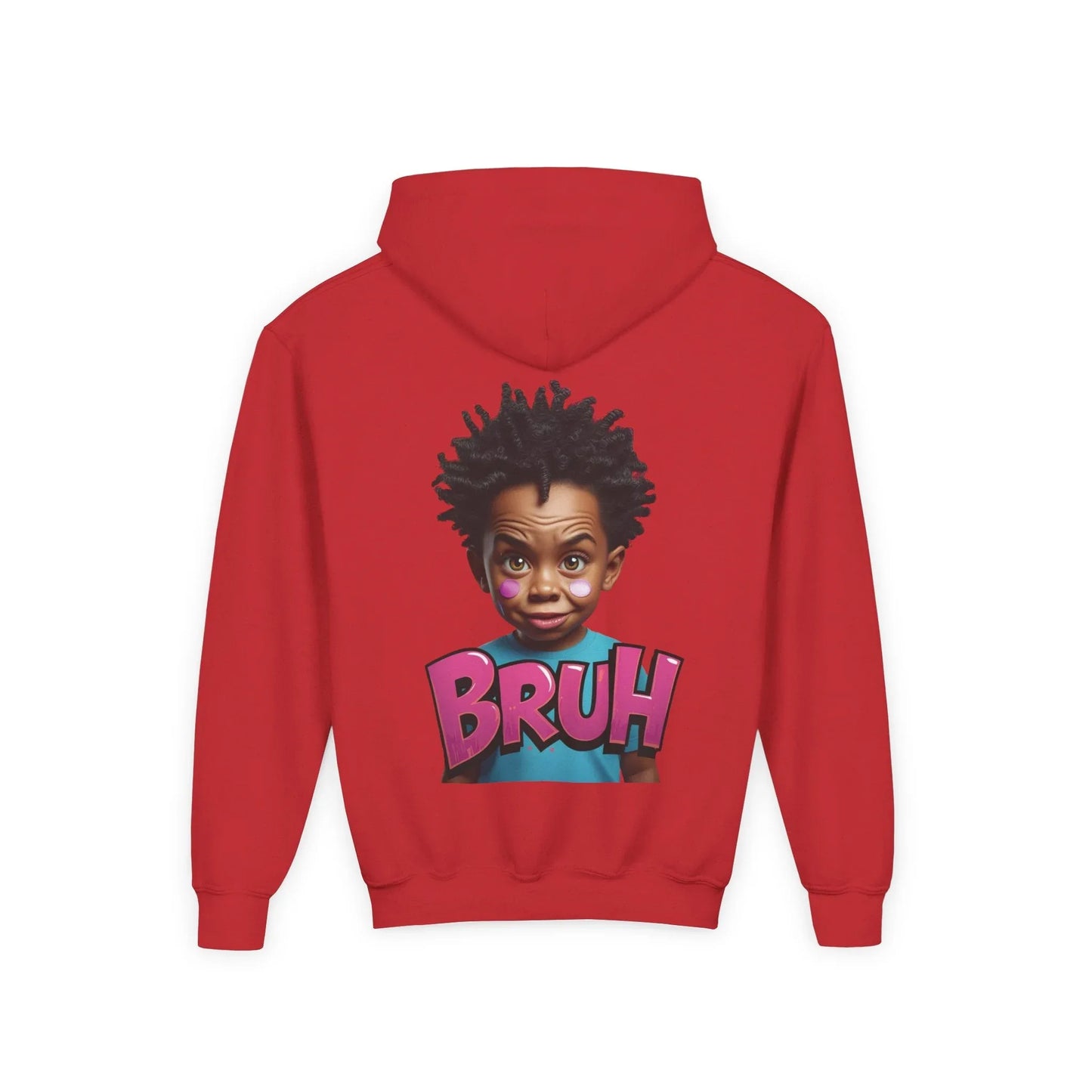 Bruh Kid Graphic Hoodie — Youth Funny Streetwear Pullover Leela's Ink