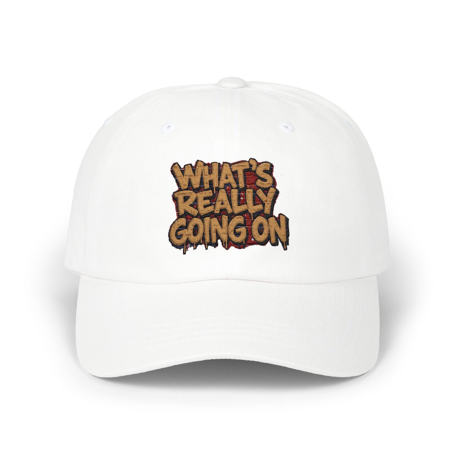 WHAT’S REALLY GOING ON Graffiti Cap — Yellow Drip Edition