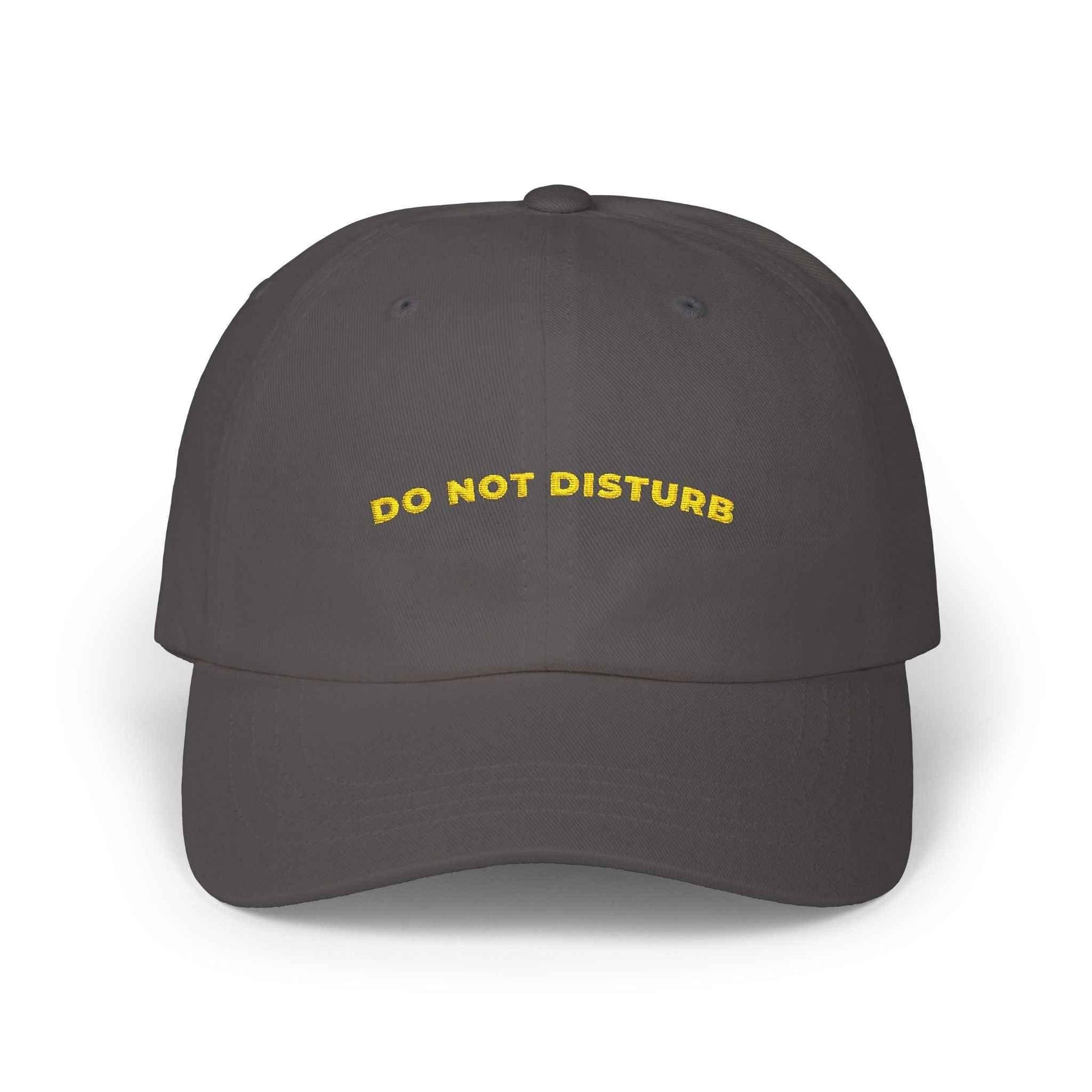 Do Not Disturb Dad Cap — Embroidered Minimalist Hat