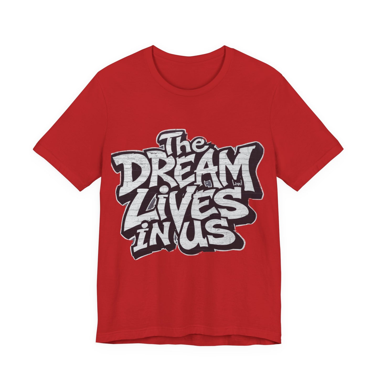 The Dream Lives In Us” Black & White Minimalist T‑Shirt