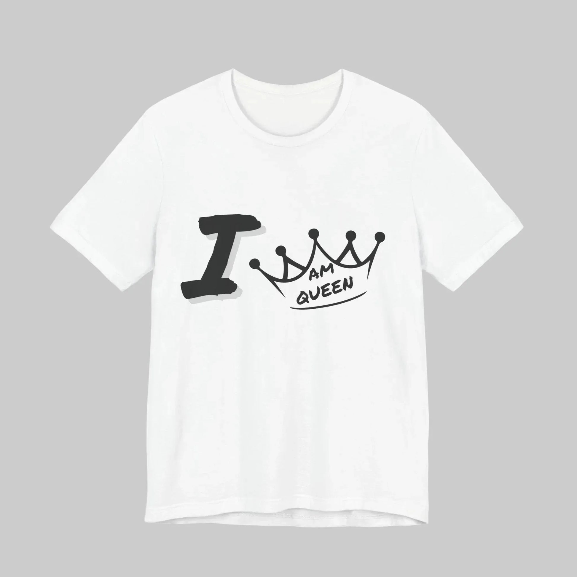 I Am Queen Crown Tee – Bold Empowerment Graphic Shirt Leela's Ink