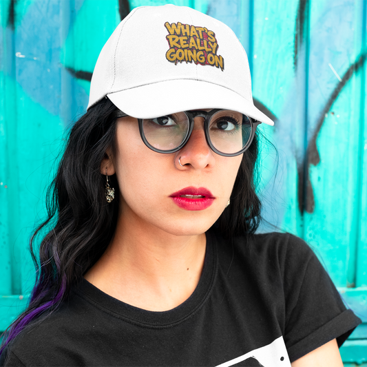 "What's Really Going On" Yellow Drip Cap