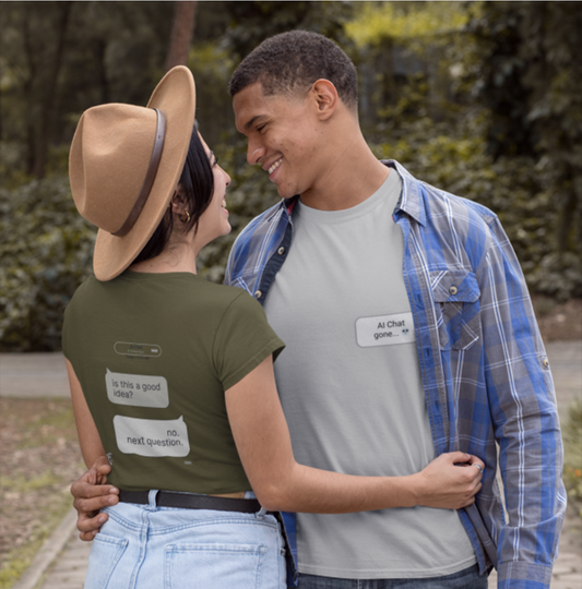 Chat Gone Wild Streetwear Graphic Tee — "is this a good idea? no. next question."